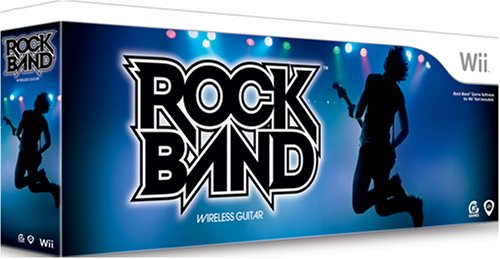 Renewed Wii Rock Band Wireless Guitar Controller - Compatible with Wii Rock Band Games | Perfect for Gaming Parties & Music Lovers