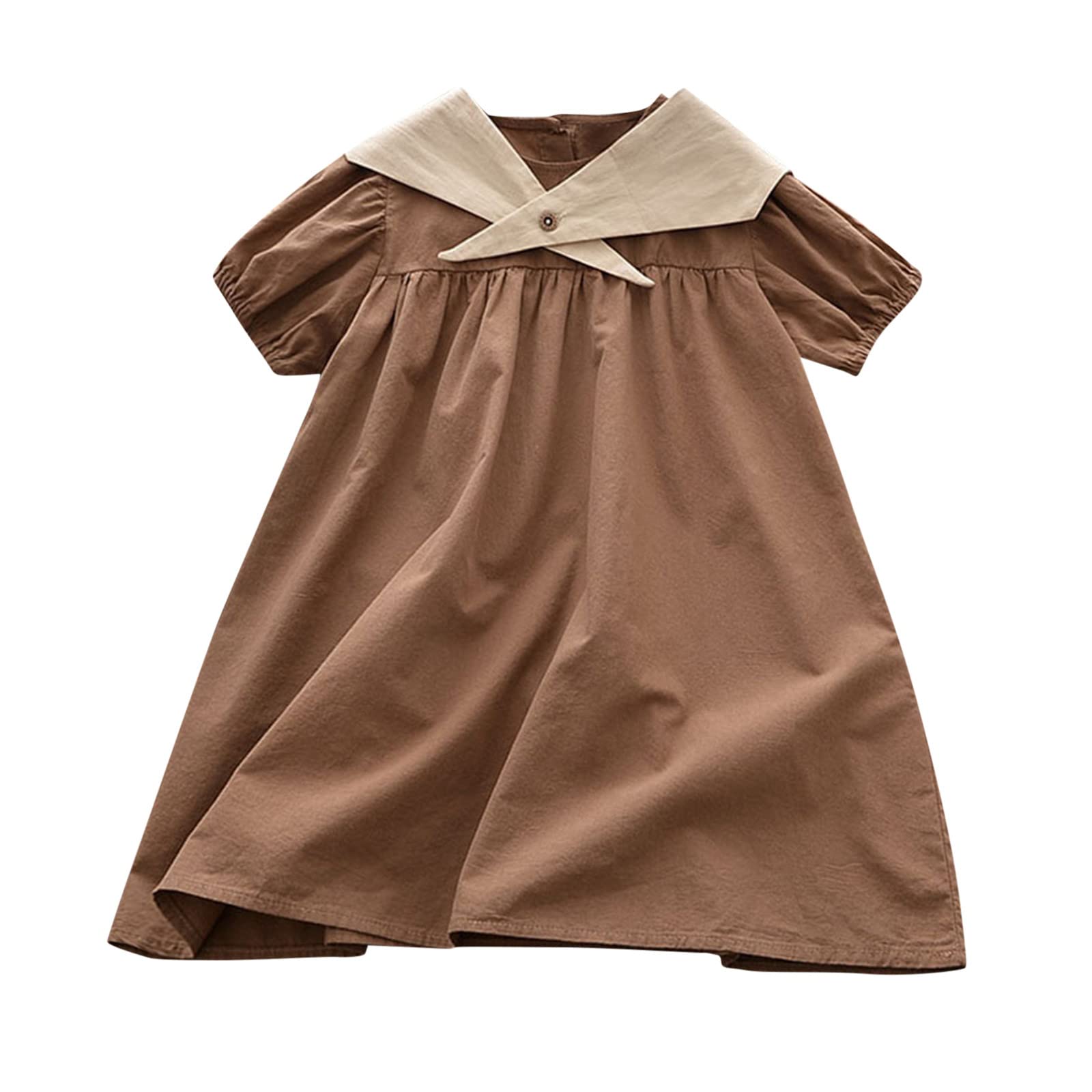 Toddler Girls Wedding Dress - Short Sleeve Summer Princess Gown for Kids - Perfect for Flower Girl, Birthday Party & Special Occasions