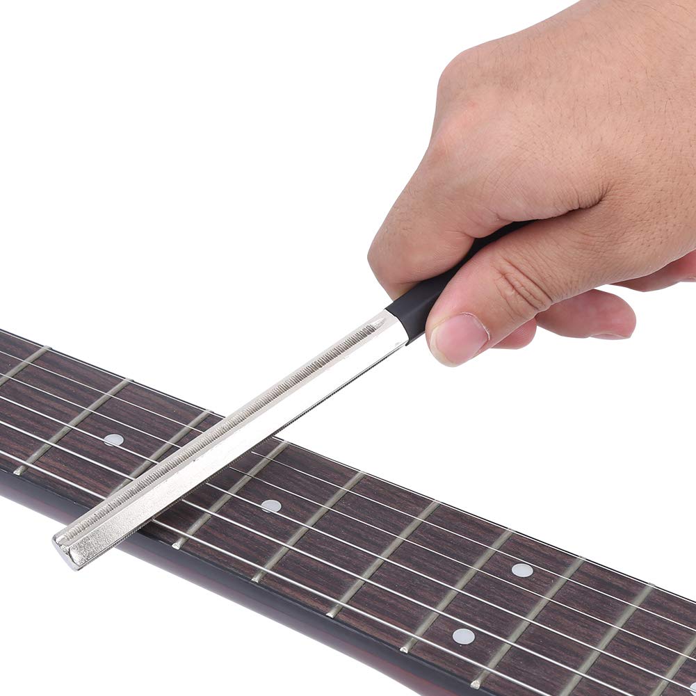 Premium Stainless Steel Guitar Fret File - Professional Fret Dressing & Trimming Tool for Electric & Acoustic Guitars - Perfect for Guitar Maintenance, Repair & Setup at Home or Studio