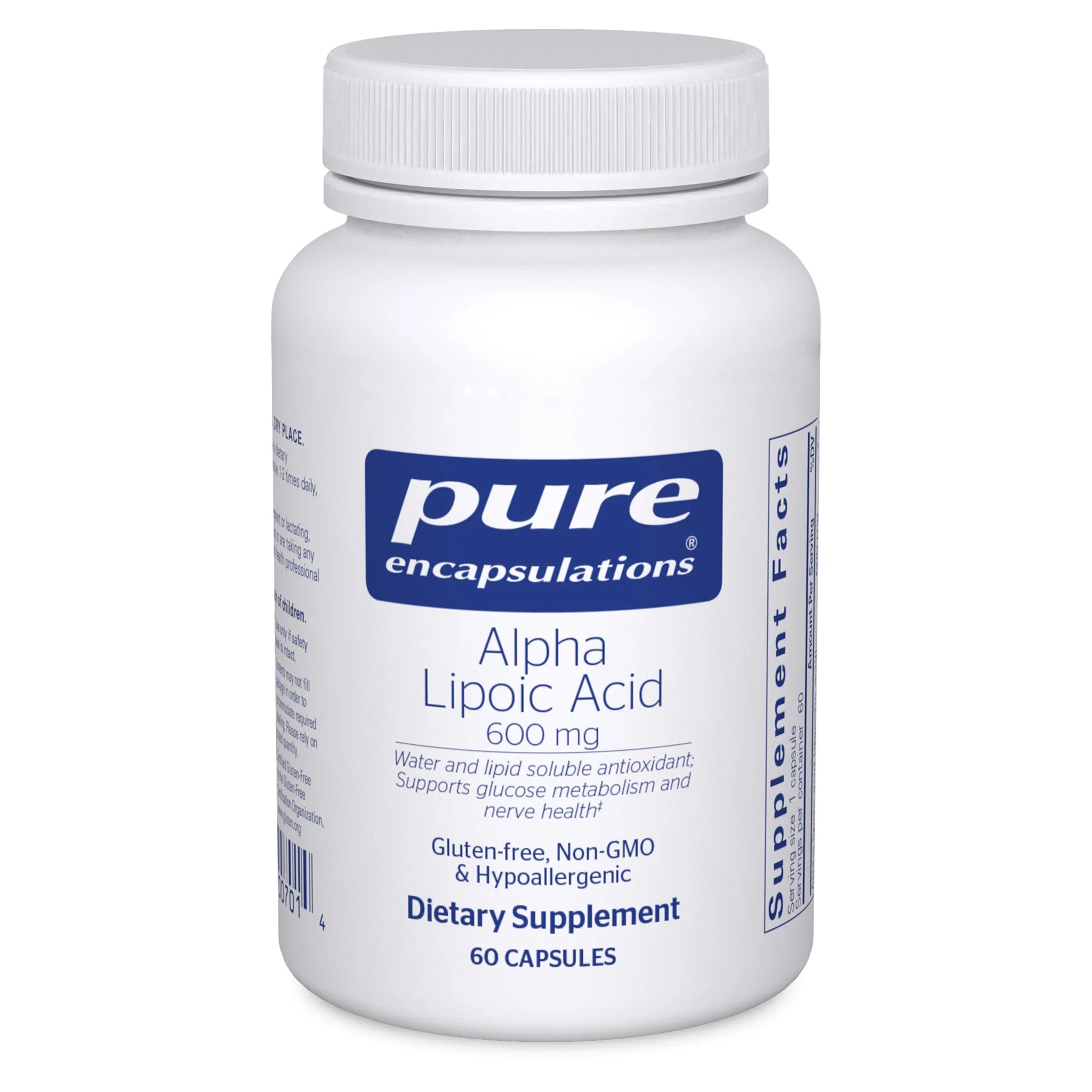 Alpha Lipoic Acid 600mg Supplement - Powerful Antioxidant for Energy, Nerve Support & Blood Sugar Balance | Vegan Capsules for Daily Wellness & Anti-Aging