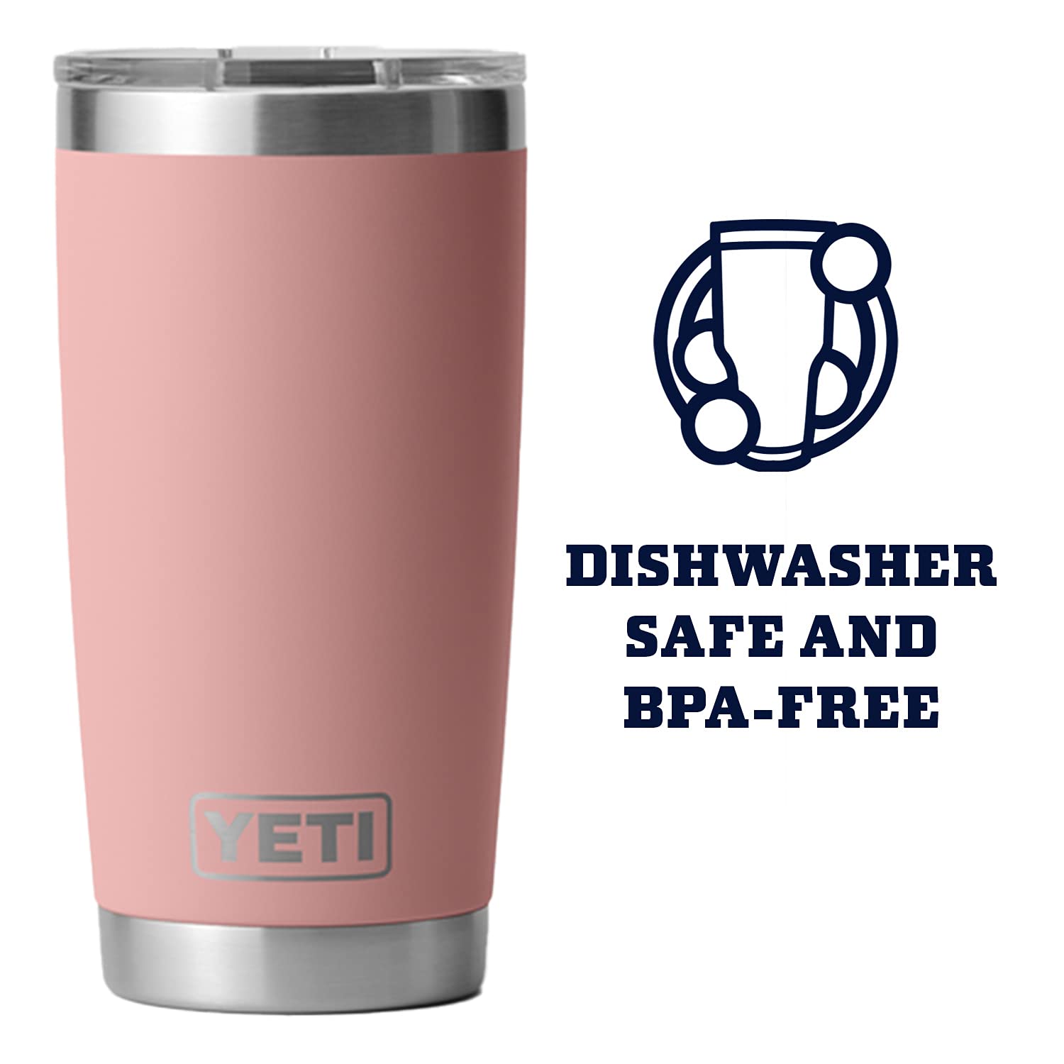 YETI Rambler 20 oz Stainless Steel Vacuum Insulated Tumbler with MagSlider Lid - Keeps Drinks Hot or Cold for Hours - Perfect for Coffee, Tea, Water, and Outdoor Activities