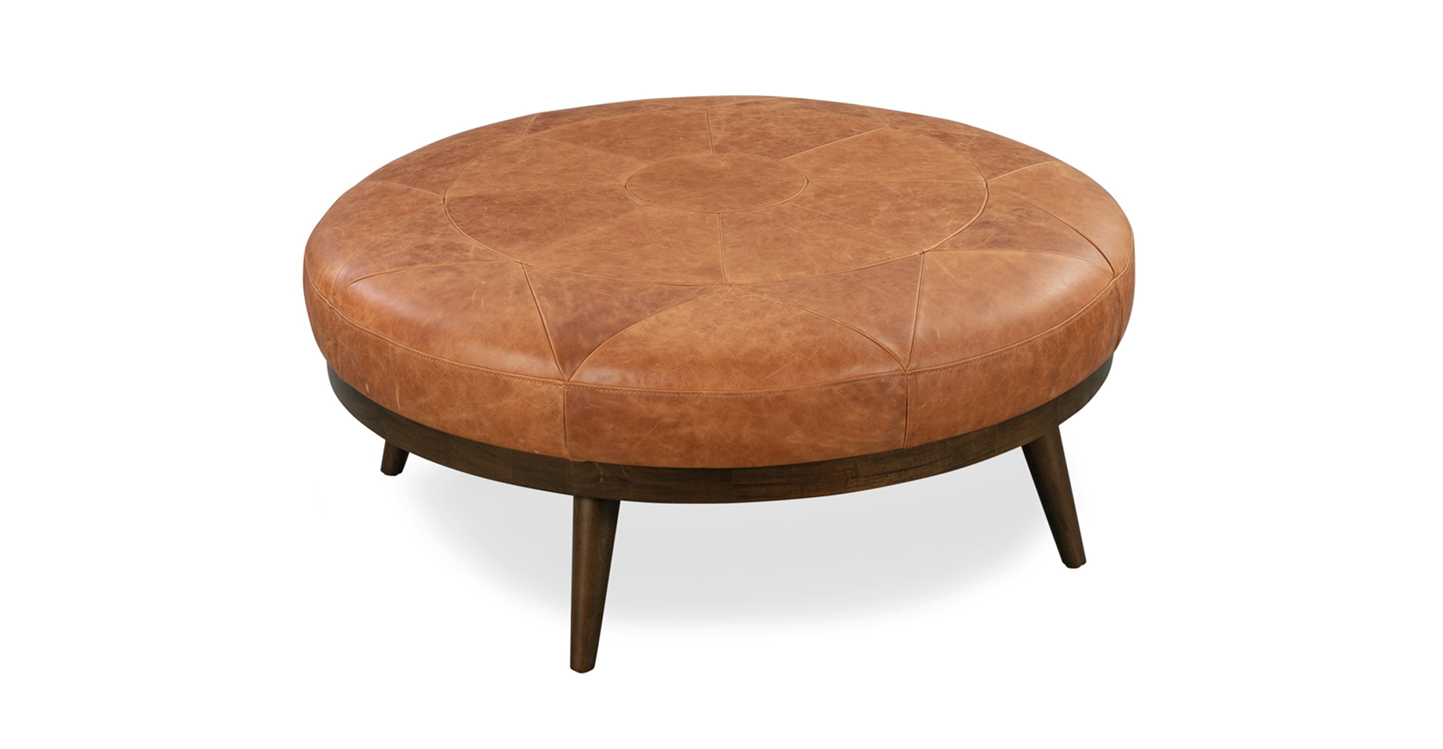 Premium Gio Leather Ottoman - Soft & Durable Footrest, Storage Bench, Living Room Decor - Perfect for Home, Office & Lounge Relaxation
