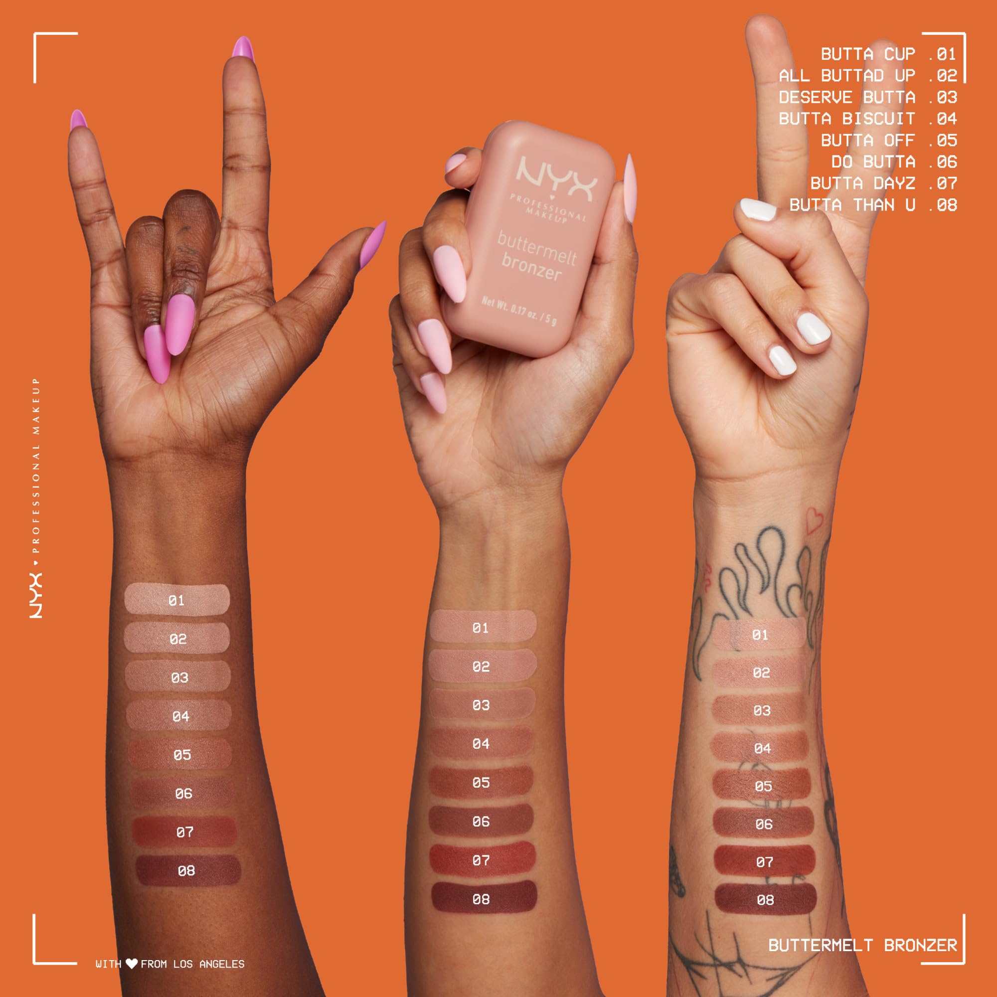 NYX Matte Buttermelt Bronzer - 12H Longwear, Vegan for Flawless Contouring