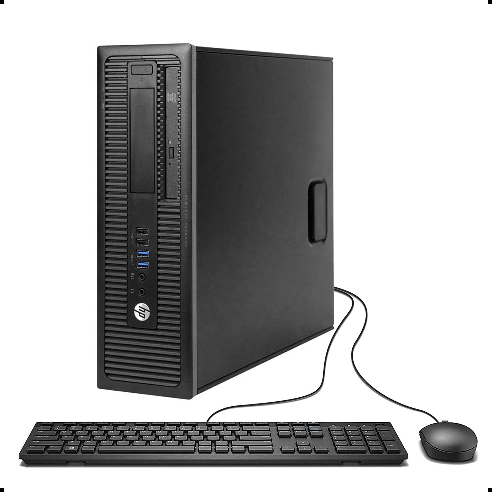 Renewed HP EliteDesk 800 G1 SFF Desktop PC - Intel Quad Core i5-4570, 16GB RAM, 1TB SSD, WiFi, Windows 10 Pro | Perfect for Home Office, Business Workstations & Remote Work