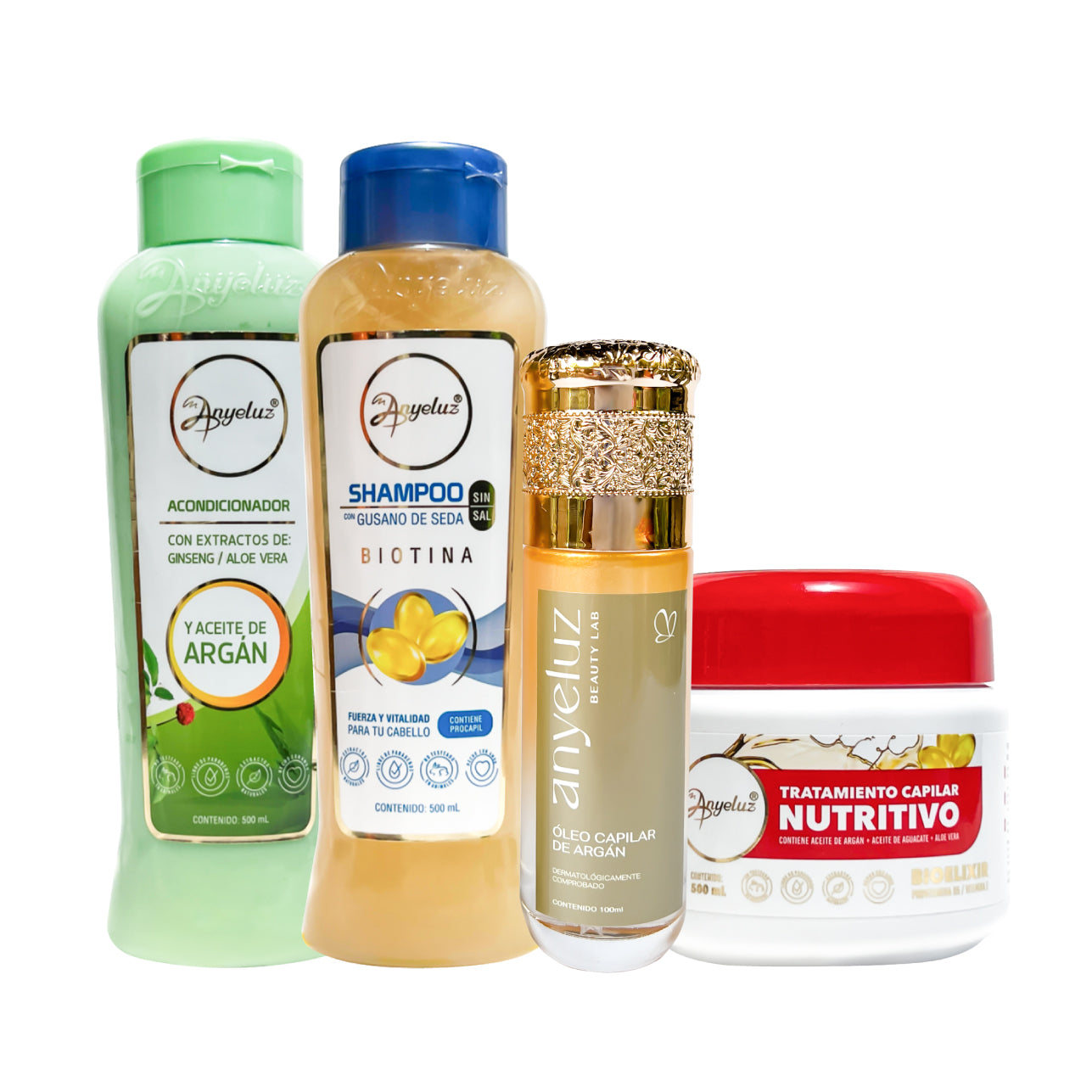 ANYELUZ Dry Hair Care Kit - Repair & Hydrate Damaged Hair for Soft & Shiny Locks - Perfect for Daily Hair Treatment at Home or Salon