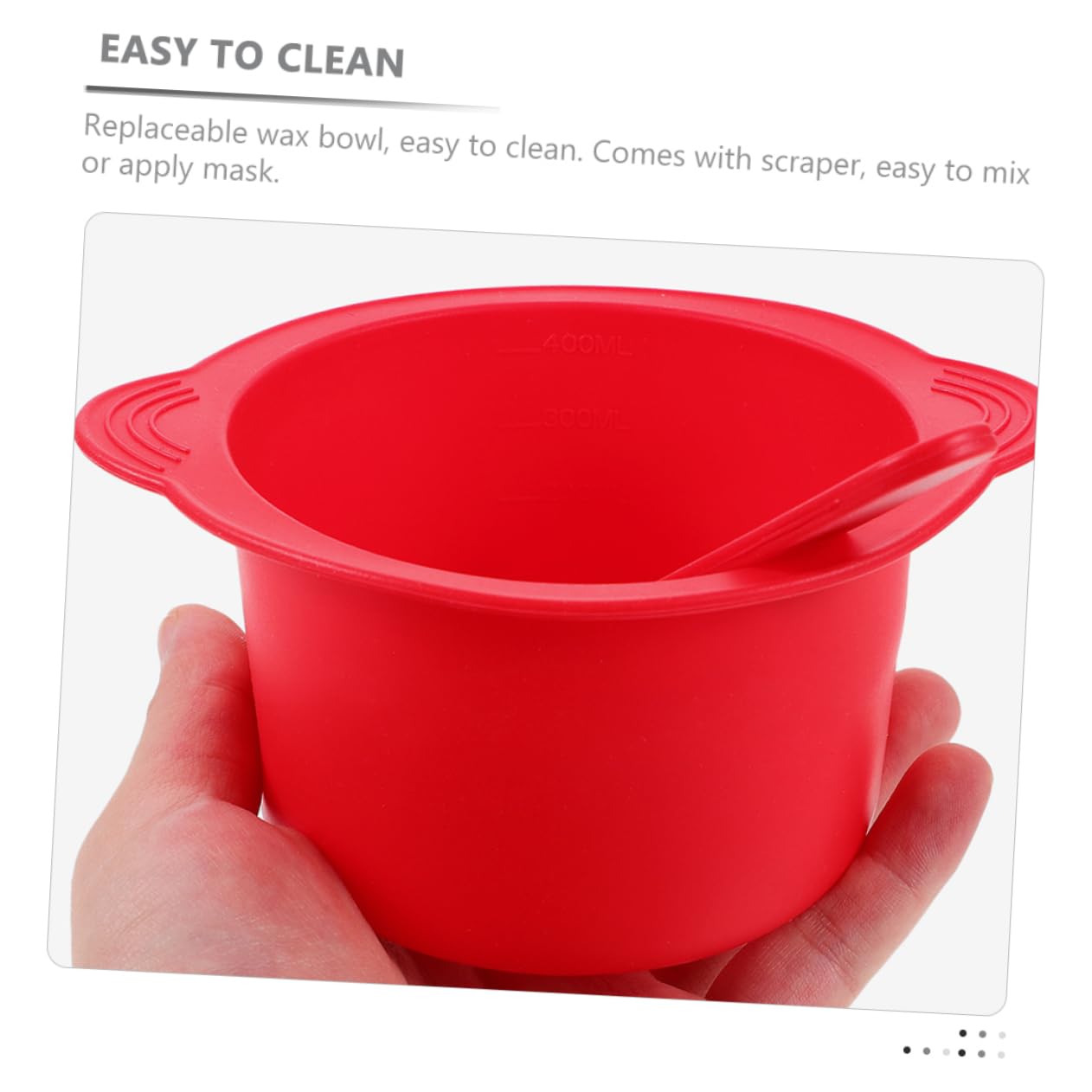 Didiseaon 2 Pack Silicone Wax Warmer Liner Bowl - Replacement Dish for Wax Warmers (Red) - Perfect for Home Spa, Hair Removal & Beauty Salons