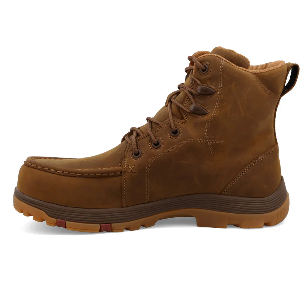 Men's 6-Inch Work Boots with Oblique Toe - Durable Safety Boots for Construction, Outdoor & Heavy Duty Work