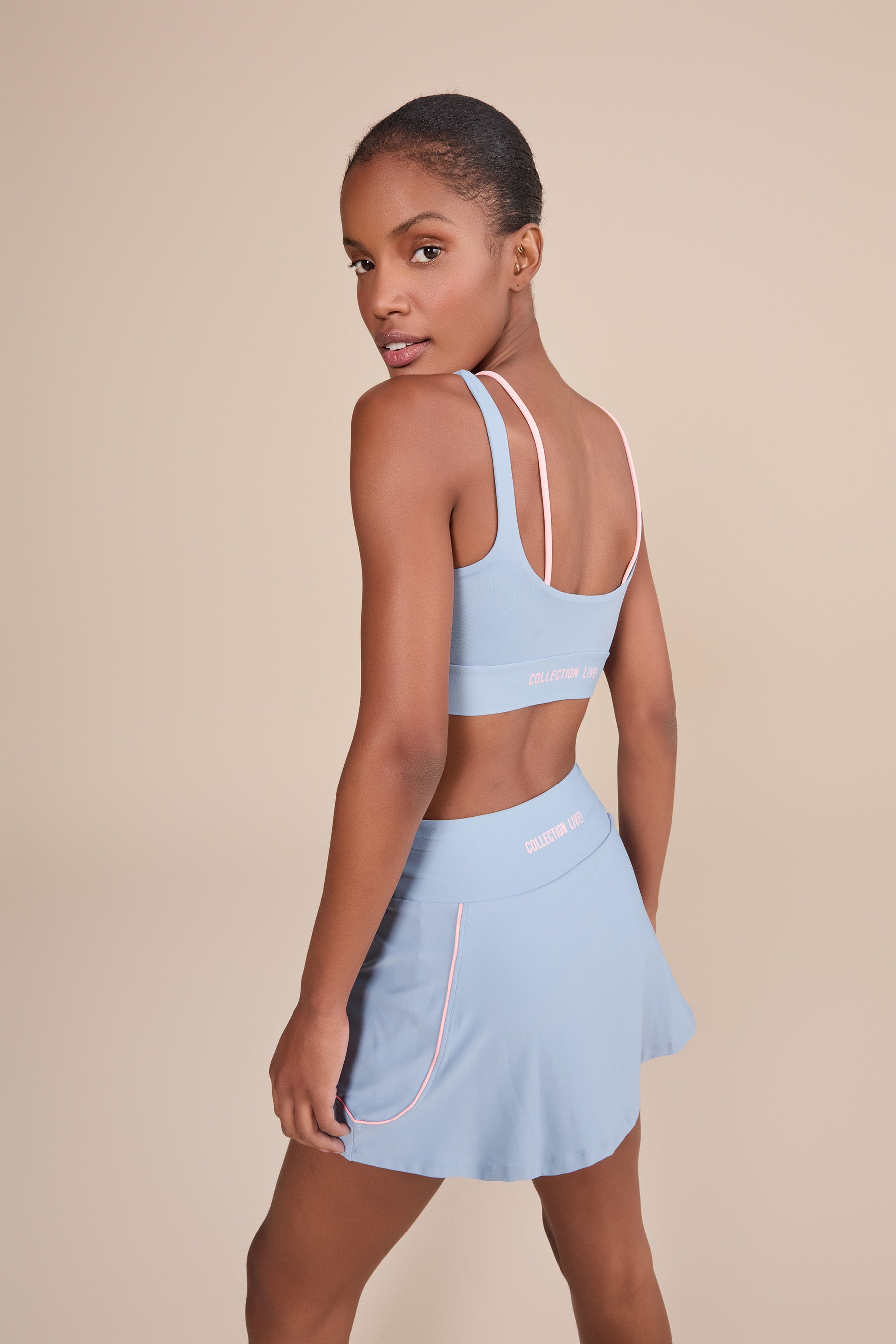 Sense® Contrast Stripe Skirt for Women - High Waist A-Line Midi Skirt with Side Slits | Perfect for Office, Date Night & Summer Outfits
