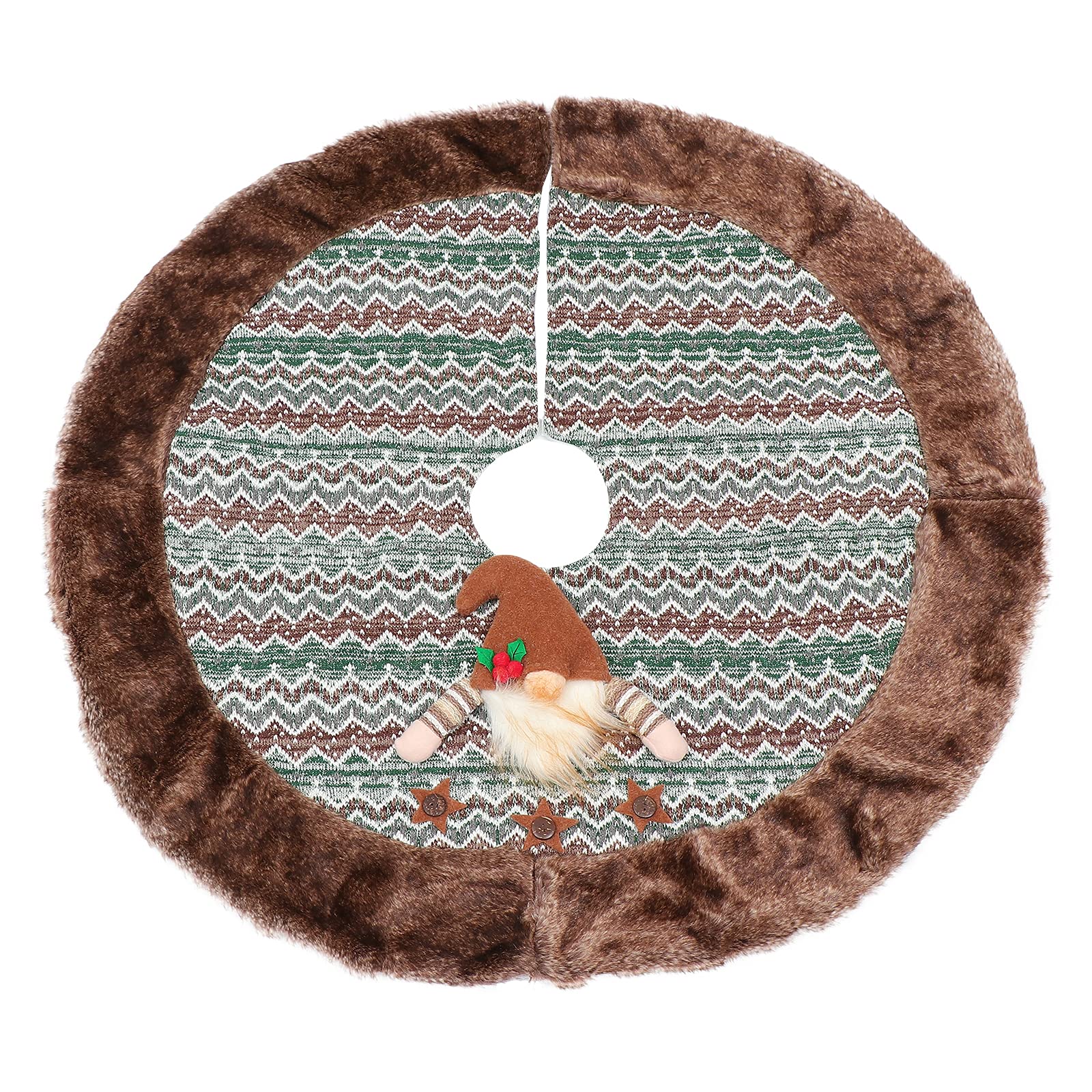 1pc Premium Knitted Christmas Tree Skirt - Decorative Holiday Tree Mat for Xmas Decorations, Gifts & Ornaments - Perfect for Festive Home Decor & Holiday Parties