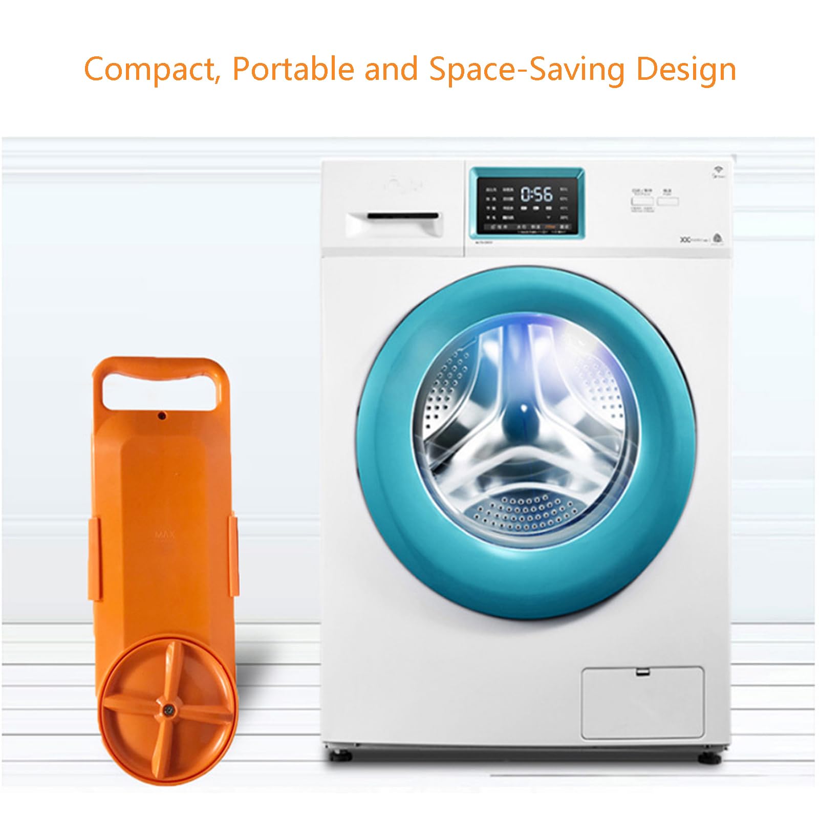 Portable Mini Washing Machine - Compact Semi-Automatic Washer with Digital Display & Leakproof Design for Dorm, Apartment, RV - Perfect for Small Spaces & Travel Laundry