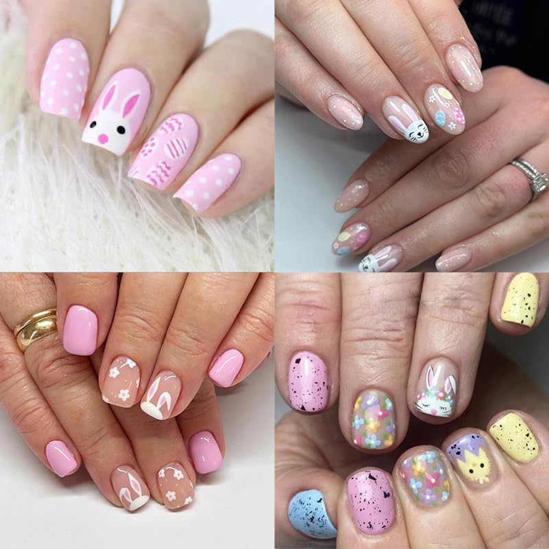 Easter Nail Stamping Plate Set - Bunny & Chick Designs for Nail Art - DIY Easter Egg Manicure Decorations - Perfect for Spring Nail Art and Holiday Party Looks (1PC)