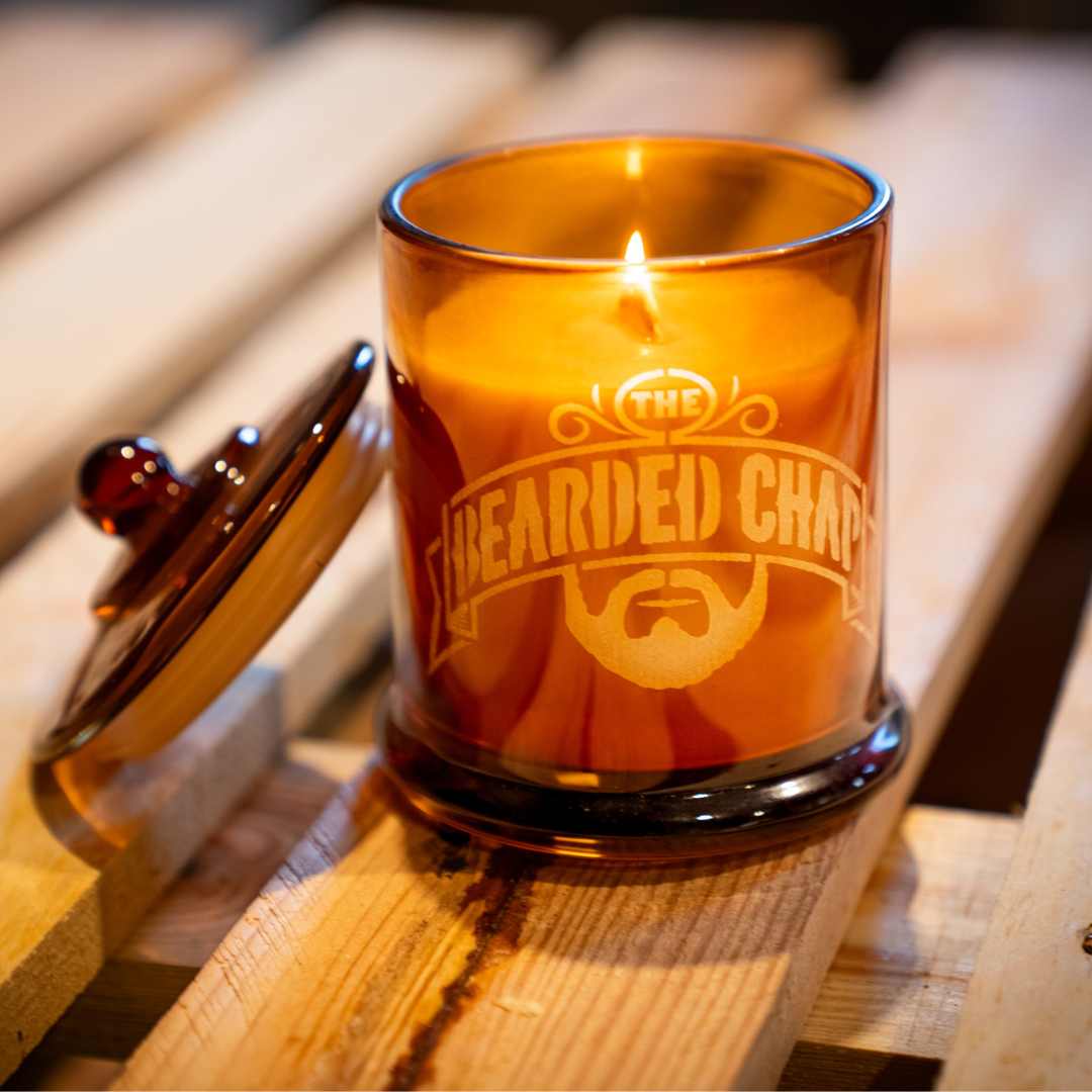 Premium Limited Edition Tobacco & Vanilla Scented Candle 550g - Handmade Soy Wax for Home, Office & Romantic Ambiance