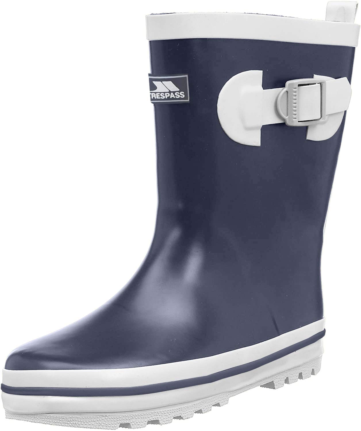 Trespass Kids' Waterproof Wellington Boots - Durable Rain Boots for Boys & Girls - Perfect for Outdoor Play, Puddles, and Gardening