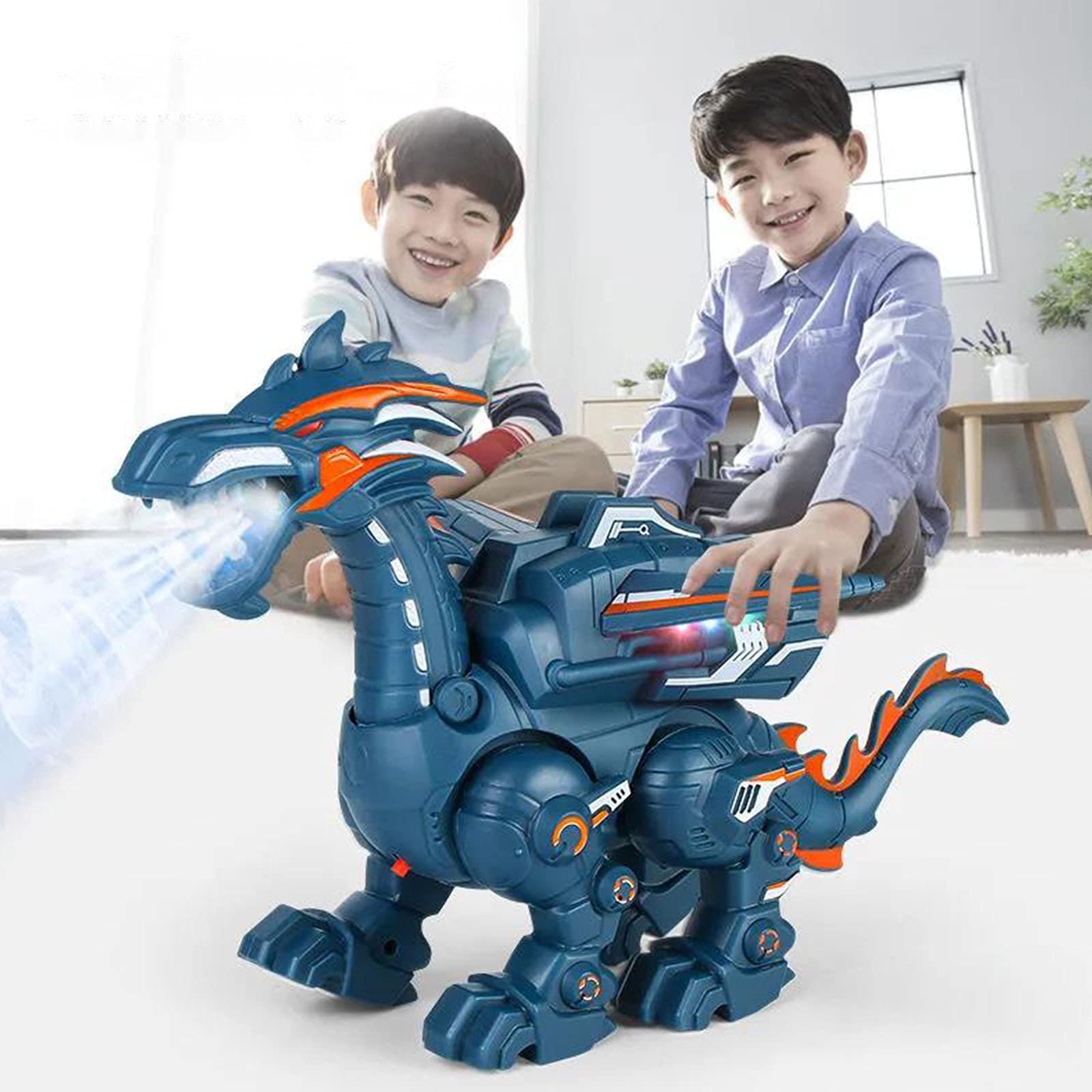 SHANZG Electric Dinosaur Toy - Realistic Simulation Spray Mechanical Dinosaur with Sound & Light Effects, Interactive STEM Toy for Kids - Perfect Birthday Gift for Boys & Girls | Fun for Playtime, Learning & Party Entertainment