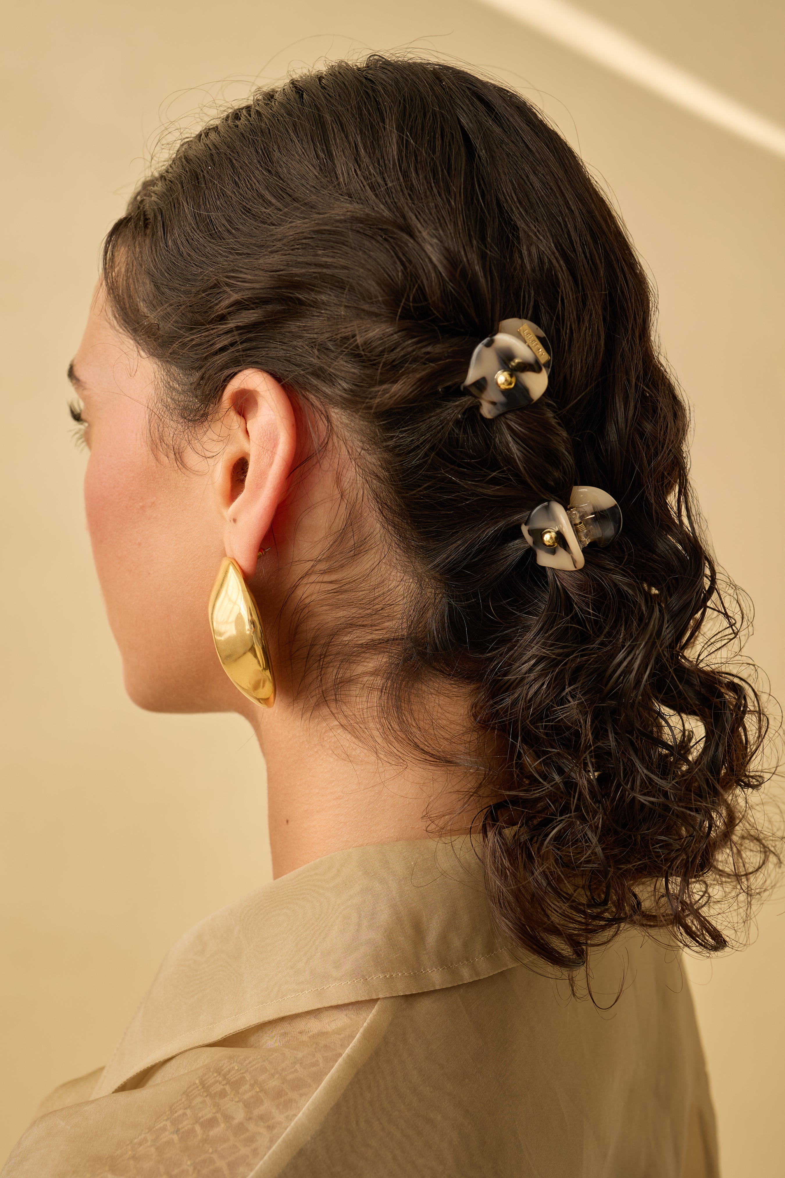 Lily Mini Claw Hair Clips Set of 2 - Small Hair Claw Clips for Women & Girls - Perfect for Ponytails, Half-Up Styles & Everyday Hair Accessories
