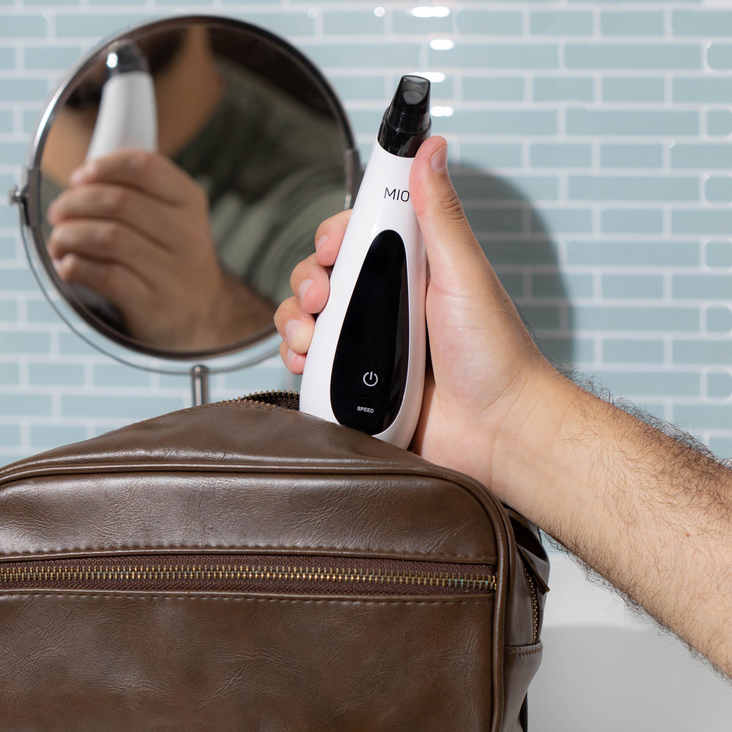 Spa Sciences MIO Diamond Tip Microdermabrasion Device - Professional Blackhead Remover & Pore Cleanser for Acne Scar Reduction, Wrinkle Treatment & Skin Exfoliation | At-Home Facial Care for Clearer, Smoother Skin | Perfect for Daily Skincare Routine & Spa Treatments