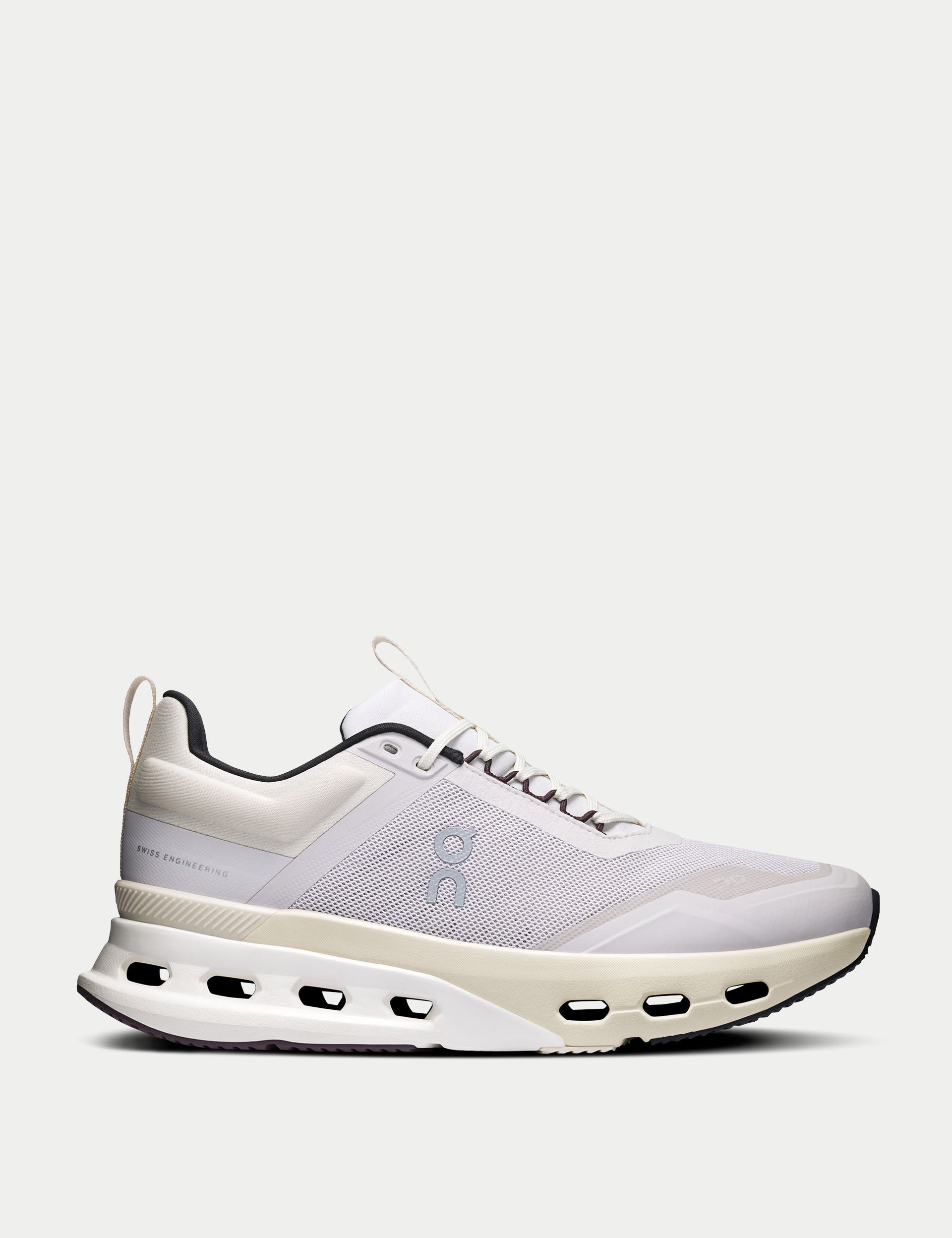 Cloudnova X Running Shoes for Women - Lightweight & Breathable Silver/Mulberry Sneakers for Jogging, Gym Workouts & Daily Wear