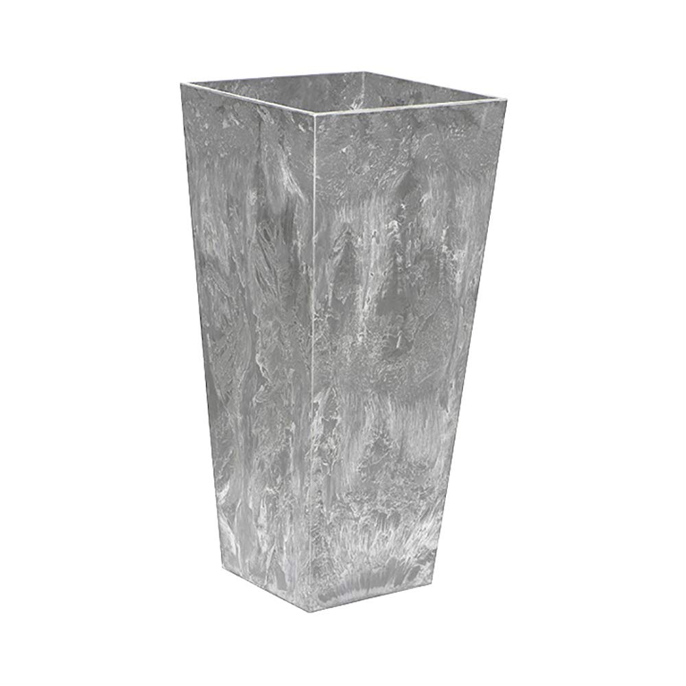 ArtStone 35270.01 Ella Tall Planter - 27.5 Inch Indoor/Outdoor Flower Pot - Modern Gray Cement Planter for Home, Garden, Patio & Office Decor