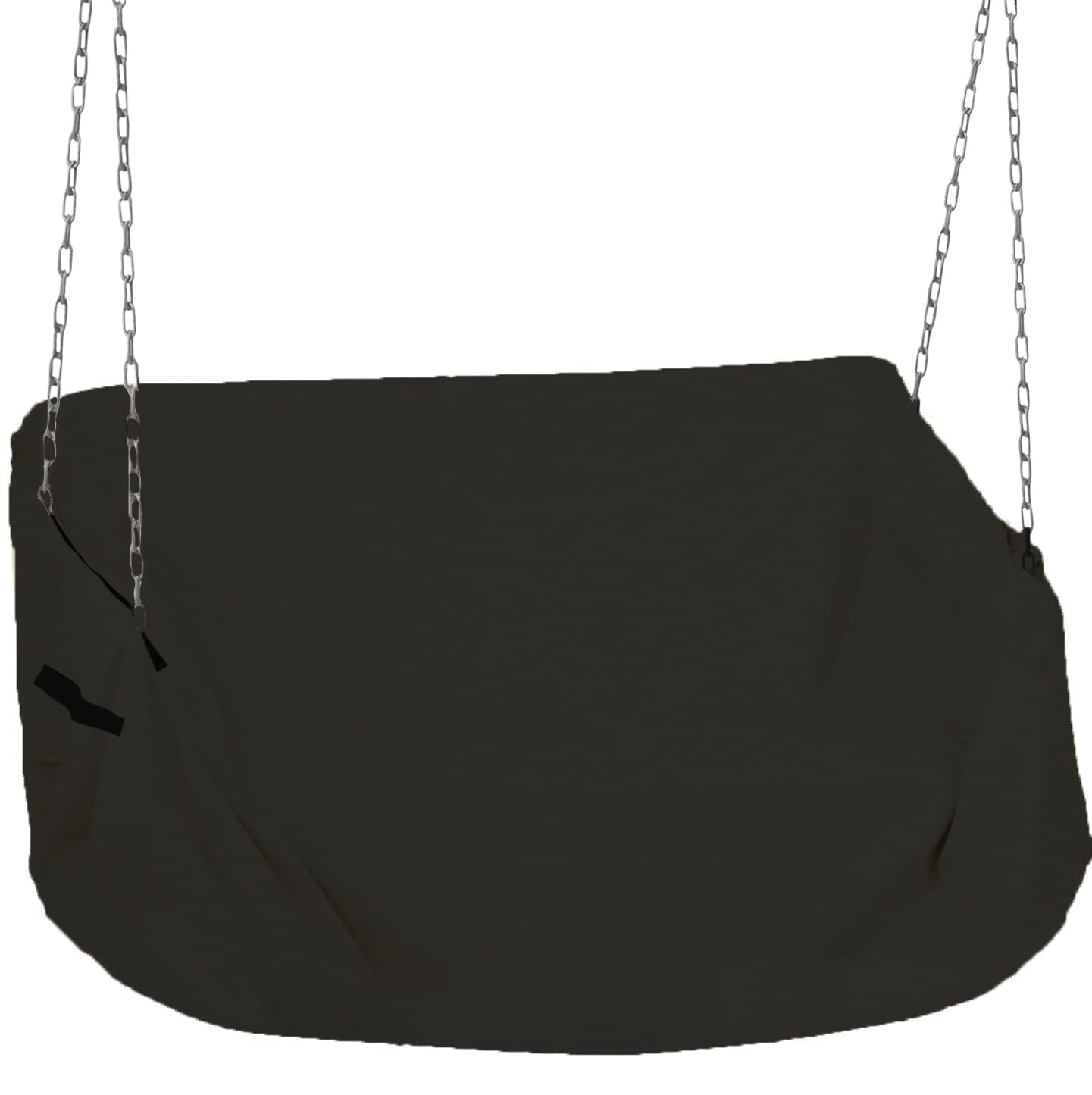 61Inch Waterproof 600D Oxford Porch Swing Cover - Outdoor Hanging Chair Protector for Garden, Patio & Hammock - Durable Black Furniture Cover for All Weather Use
