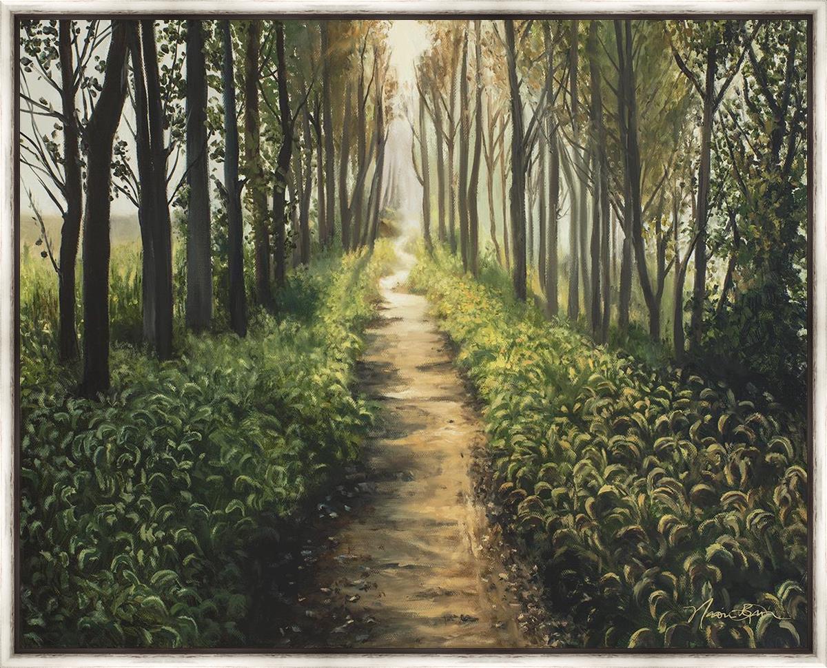 Forest Walkway Large Wall Art - Stunning Nature Canvas Print for Home & Office Decor - Perfect for Living Room, Bedroom, or Office Wall Decoration