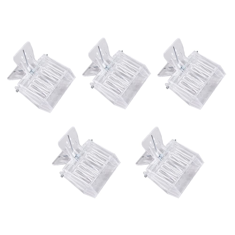 GSHLLO 5-Pack Clear Plastic Queen Bee Clips - Beekeeping Supplies for Catching & Transporting Queen Bees - Essential Beekeeping Tools for Hive Management & Bee Breeding