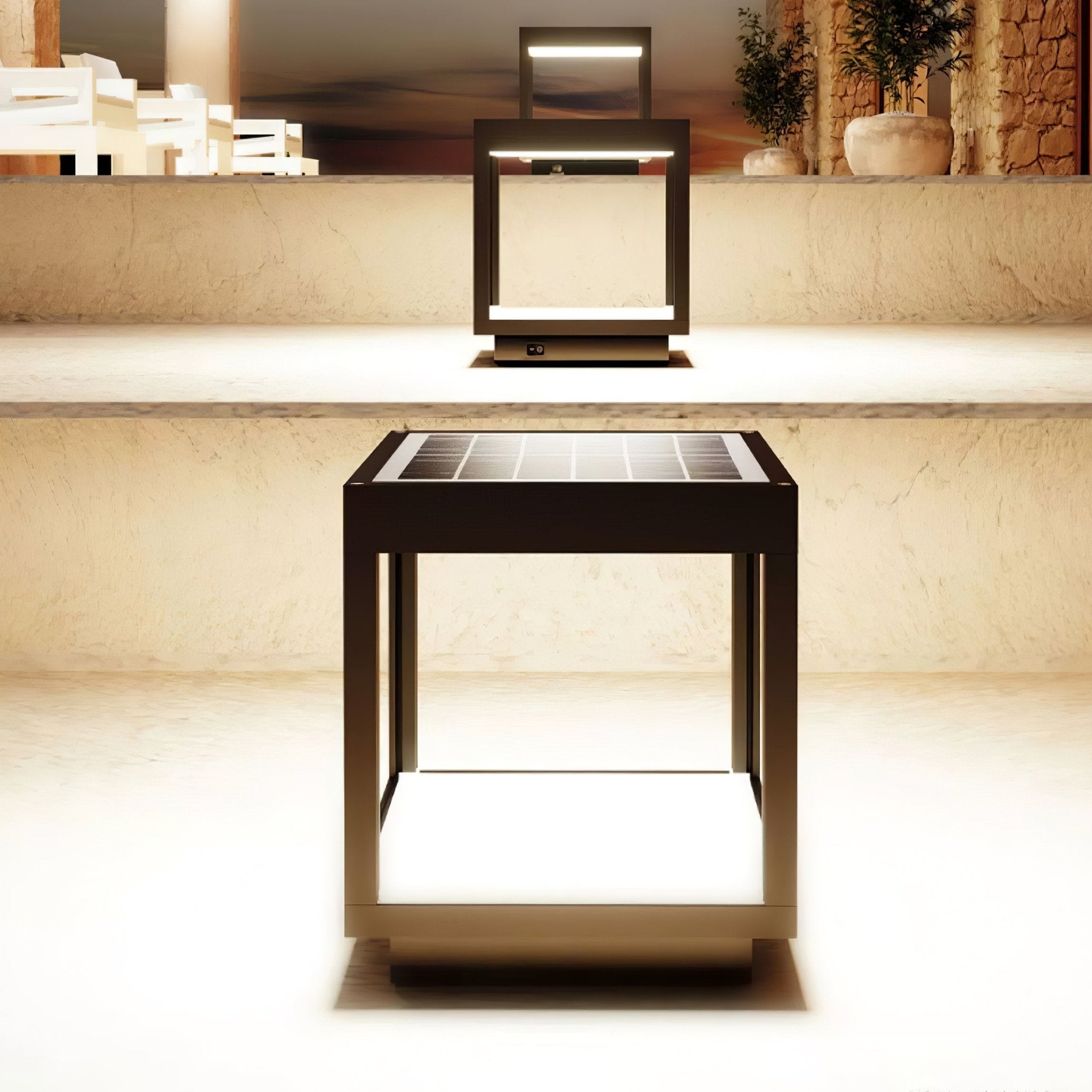 Modern Square Frame Outdoor Post Light - Durable Weatherproof Exterior Lighting for Patio, Garden, and Driveway - Perfect for Home and Commercial Outdoor Spaces