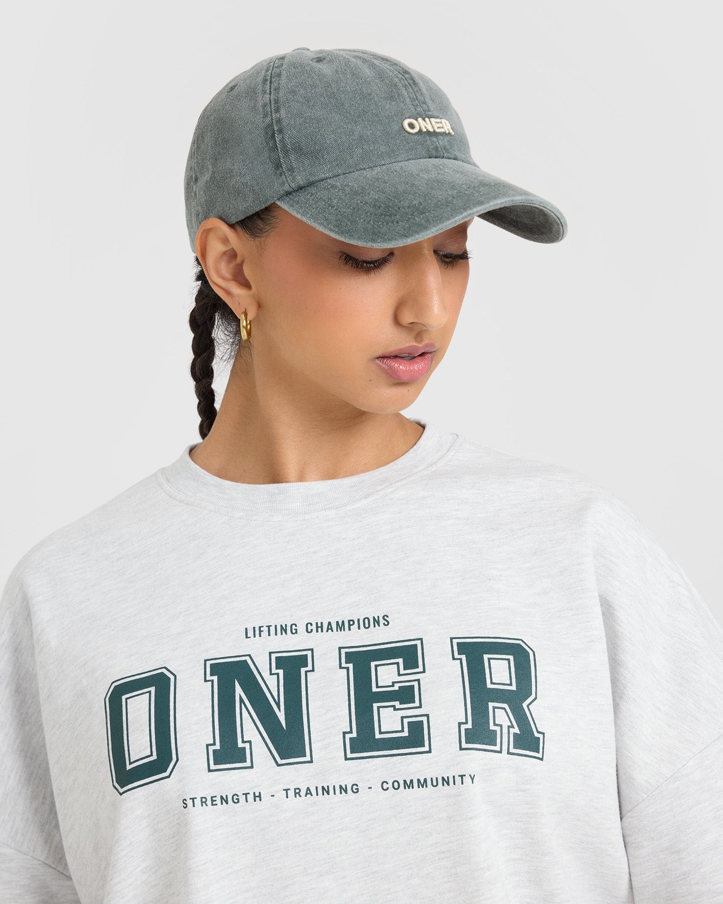 Oner Lightweight Sweatshirt for Men & Women | Soft Comfortable Pullover Hoodie | Light Grey Marl | Casual Loungewear & Streetwear Fashion