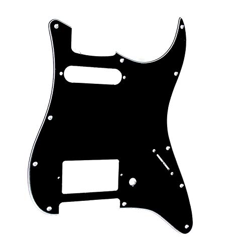 3-Ply Black Guitar Pickguard for Stratocaster & HS Single Coil - Perfect for DIY Guitar Repair & Customization