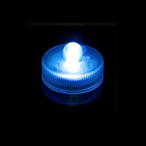 10 Pack Acolyte Submersible LED Floralyte Blue Lights - Underwater Pool Decor, Aquarium Lighting, Pond & Fountain Accents for Parties & Events