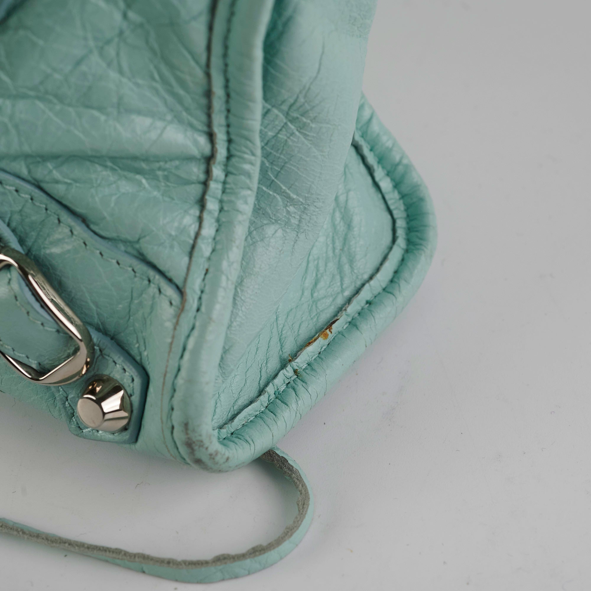 Balenciaga Classic Mini City Blue Tote Bag for Women - Luxury Leather Handbag for Daily Use, Travel & Shopping