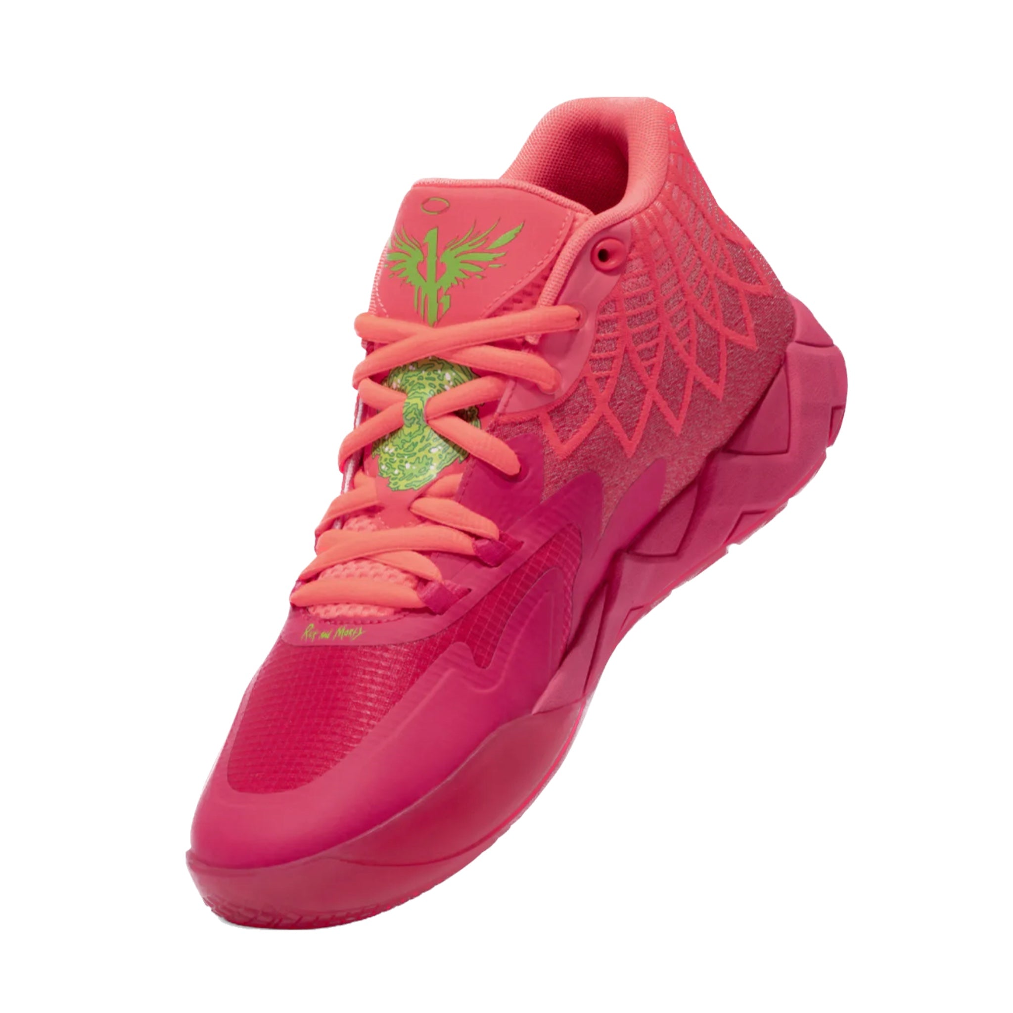 Puma LaMelo Ball MB.01 Basketball Shoes - Rick and Morty Inspired Red & Green Colorway - Perfect for Streetwear & Court Performance