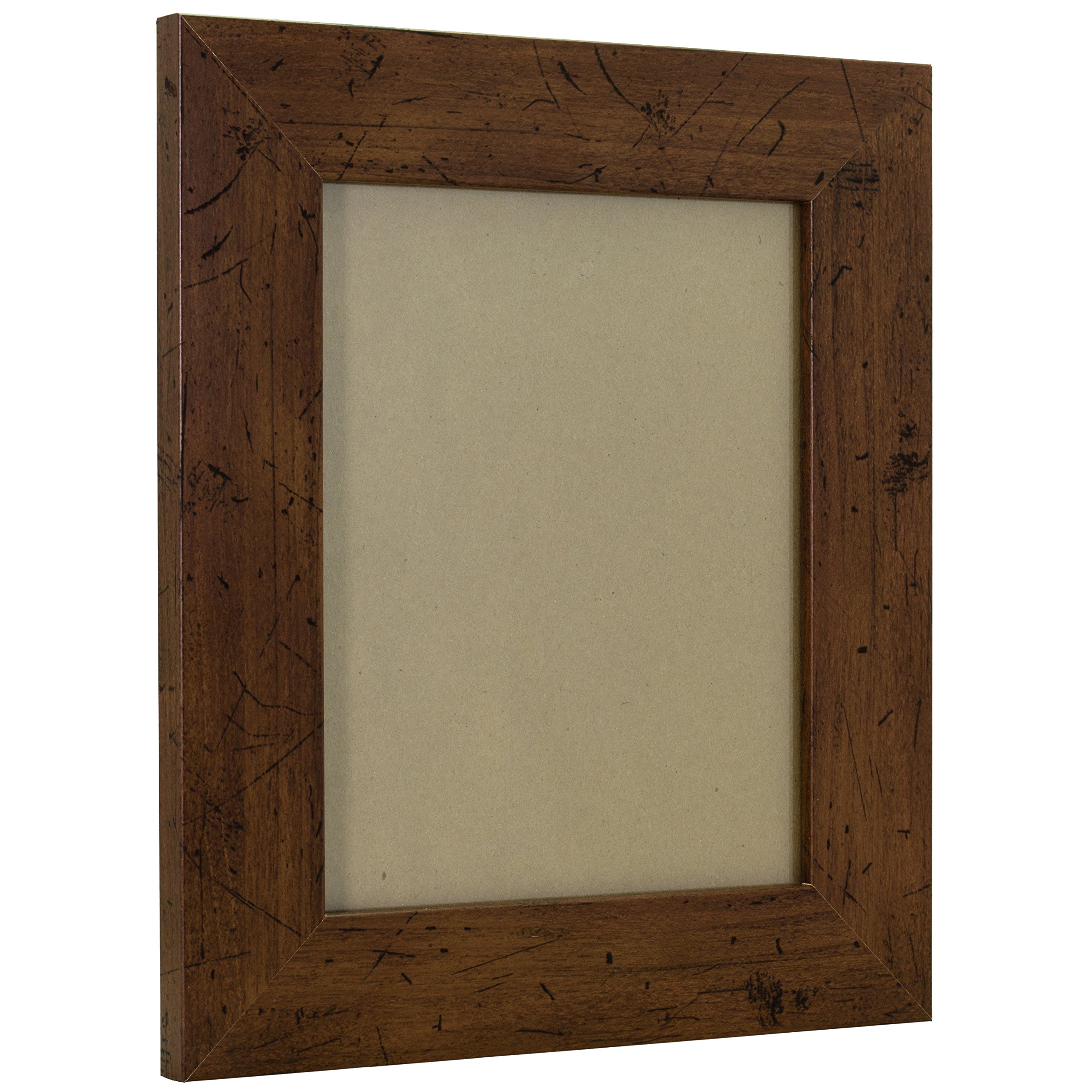 Craig Frames FM74DKW 20x24 Inch Rustic Wood Picture Frame - Dark Brown Smooth Grain Finish - 2 Inch Wide Wall Decor for Living Room, Bedroom & Office Display