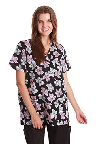 Black - Windblown Floral