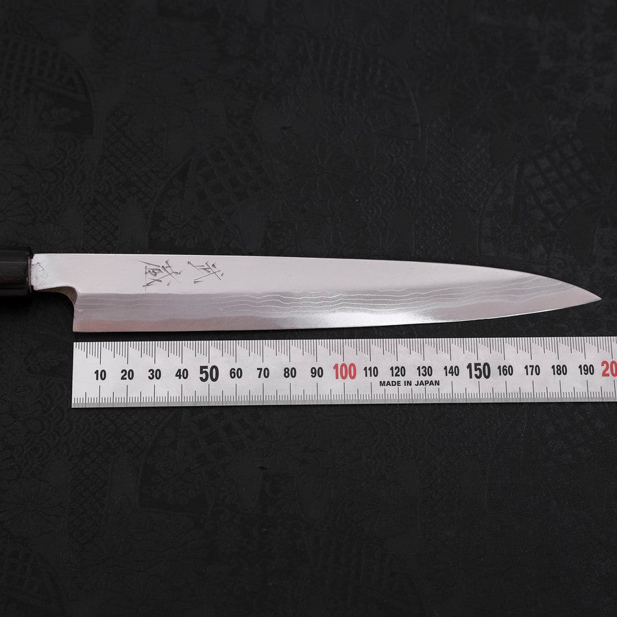 Premium Yanagiba Sushi Knife 210mm - Blue Steel #2 Damascus Blade with Shitan Handle - Perfect for Sushi Chefs & Japanese Cuisine Lovers