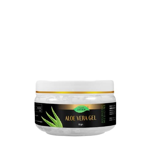 VEDANT JATAN Pure Aloe Vera Gel for Skin & Hair Care - Natural Moisturizer for Face, Acne Scars & Dark Circles (150g) | Perfect for Daily Hydration, Sunburn Relief & Hair Growth