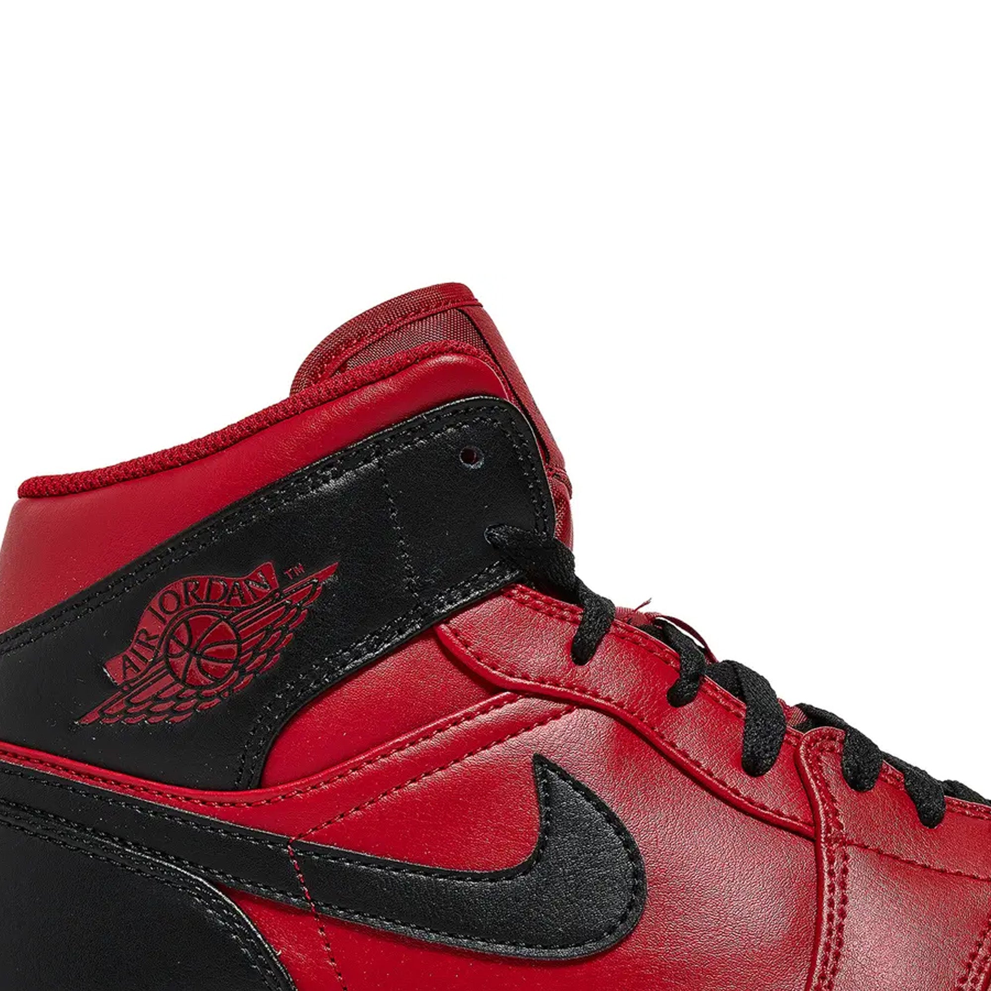 Air Jordan 1 Mid 'Reverse Bred' Basketball Shoes - Men's High-Top Sneakers for Casual Wear & Street Style | Perfect for Basketball, Gym & Everyday Fashion