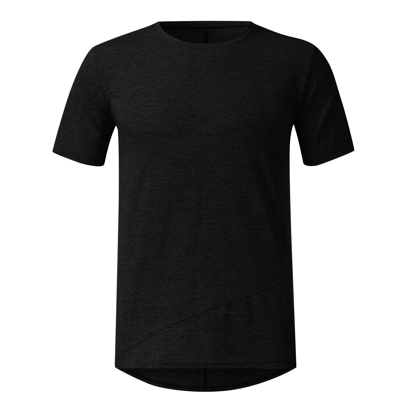 TTQVQ Men's Summer Casual Slim Fit Short Sleeve Patchwork Blouse Shirt - Dark Purple Solid Color for Outdoor Activities, Beach Vacation & Daily Wear