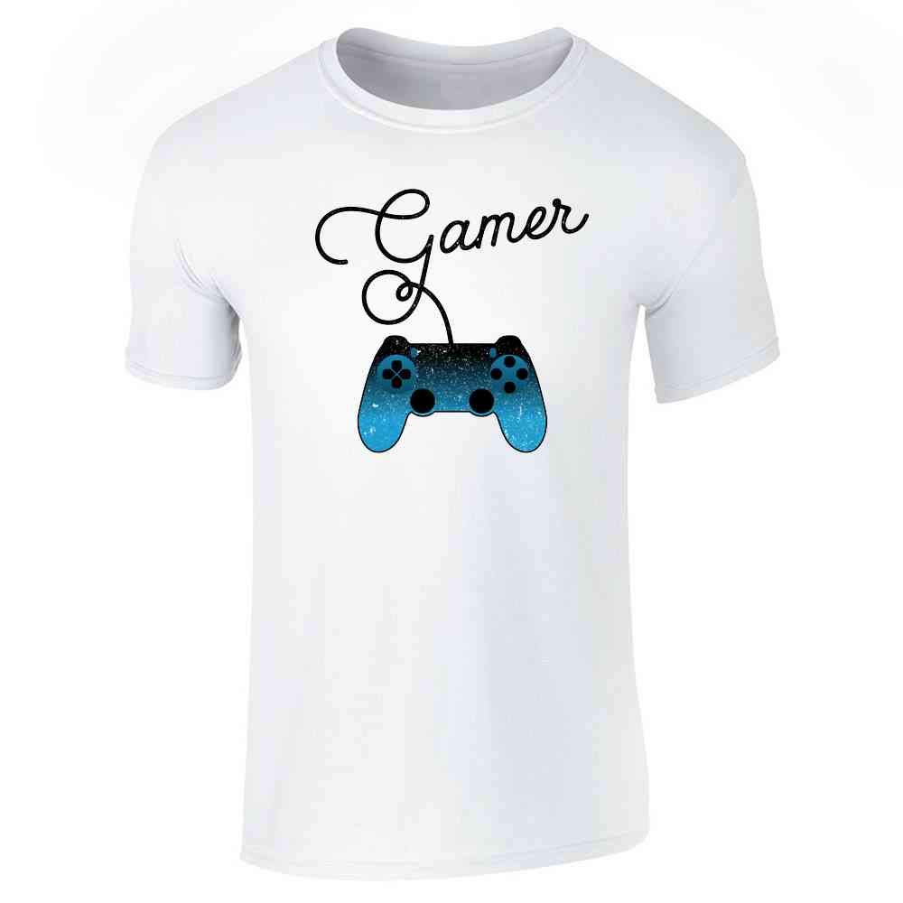 Pop Threads 'I'm a Gamer' PS Controller Graphic T-Shirt for Men - Comfortable Cotton Tee for Gaming, Casual Wear & Esports Fans
