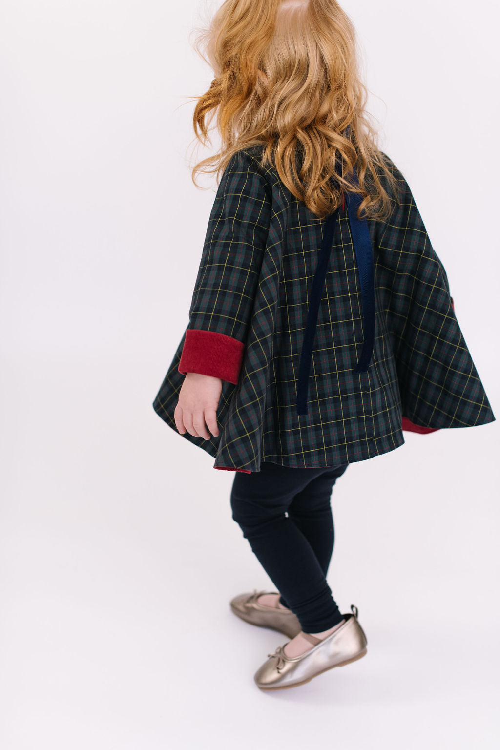 Reversible Swing Tunic Top - Currant Mistletoe Print - Women's Casual Blouse for Work, Date Night & Holiday Parties
