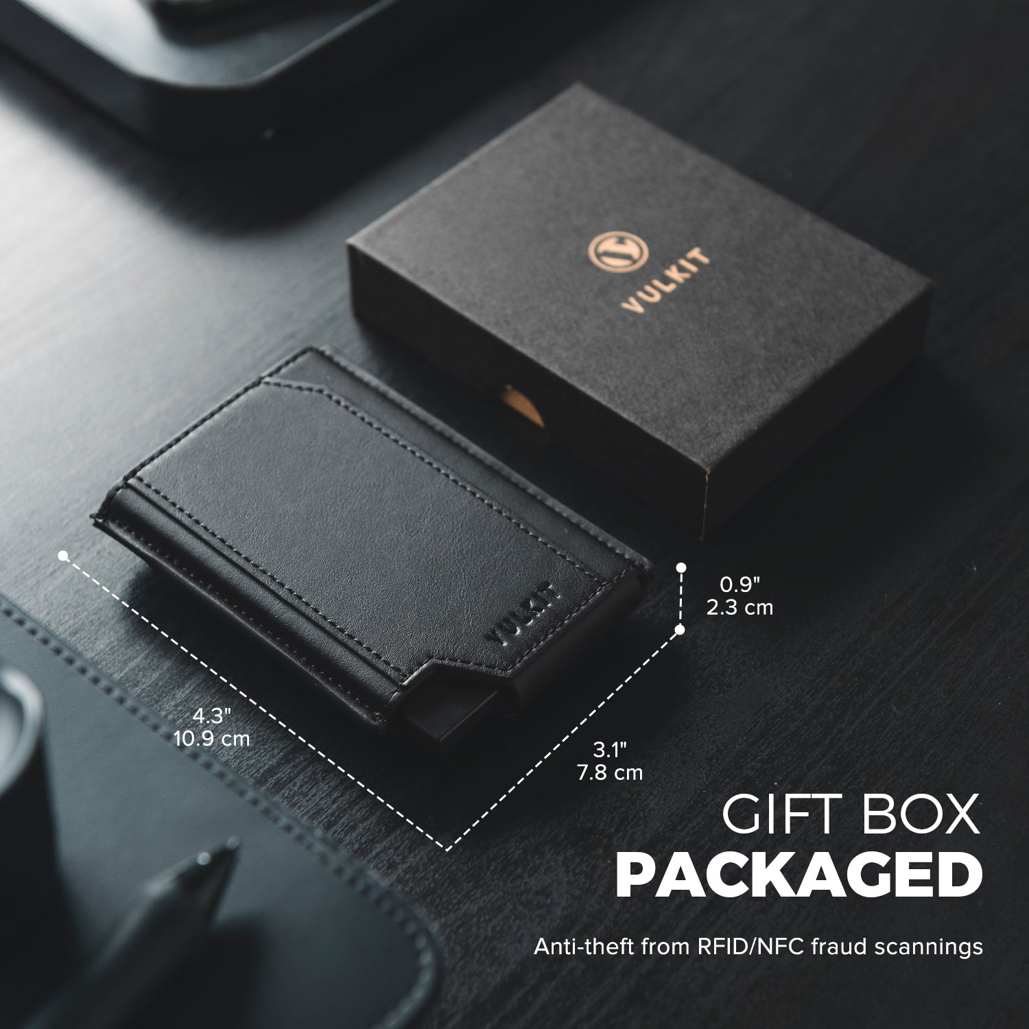 VC404 RFID Blocking Removable AirTag Wallet with Money Band & Secure Holder - Perfect for Travel, Daily Use & Anti-Theft Protection