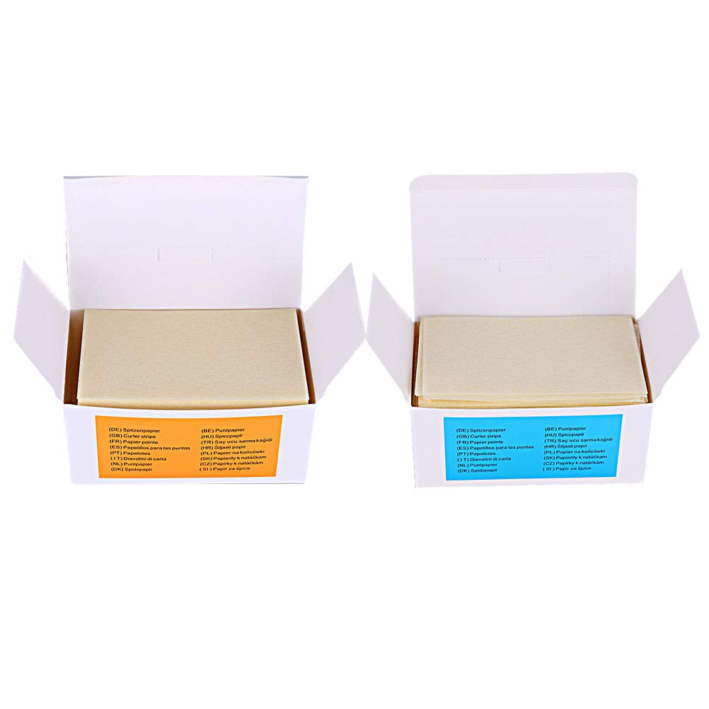 2 Boxes Perm Paper Hairdressing Tools - Ultra Thin Cotton Crimping Papers for Jumbo Perm Rods | Salon-Quality Hair Styling Accessories for Curly & Wavy Hairstyles