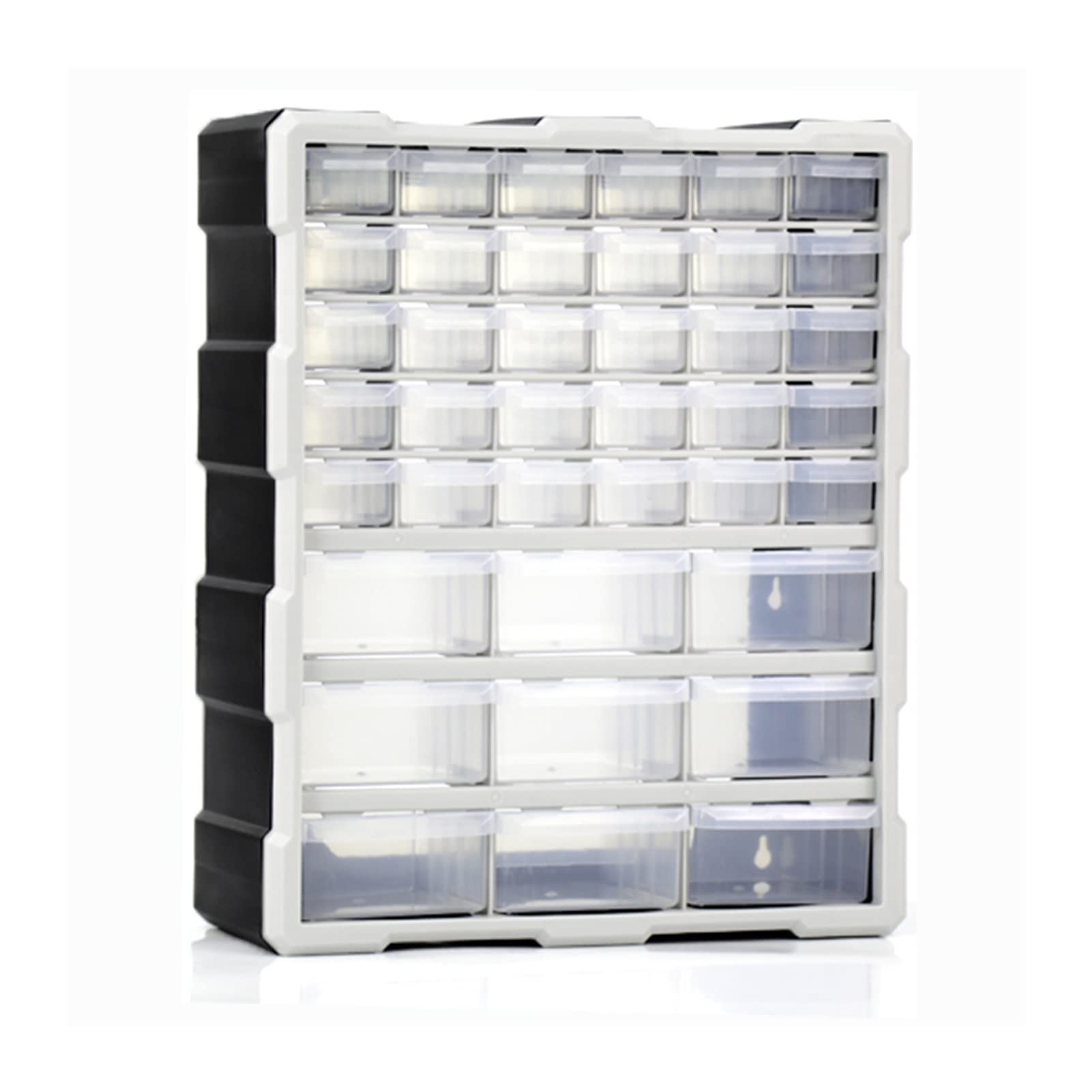 39-Drawer Plastic Storage Cabinet - Organizer for Tools, Hardware, Nuts, Bolts & DIY Craft Supplies | Garage, Workshop & Home Use for Small Parts Storage
