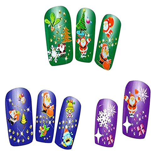 Christmas Snowflake Bell Star Nail Stickers for Women - Festive Holiday Nail Art Decals for Parties, Gifts & Winter Nail Designs