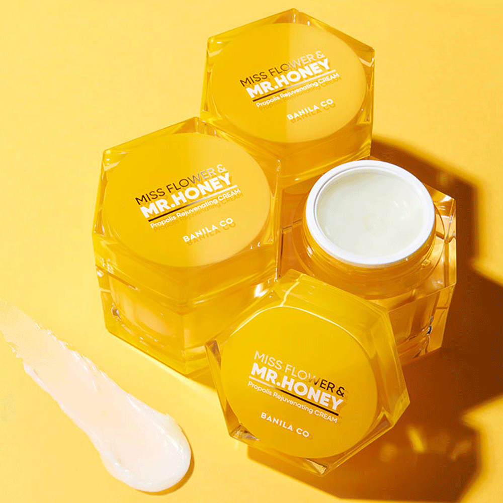 Banila Co Miss Flower & Mr. Honey Propolis Rejuvenating Cream 70ml - Hydrating Anti-Aging Face Moisturizer for Dry Skin, Perfect for Night Routine & Winter Skincare