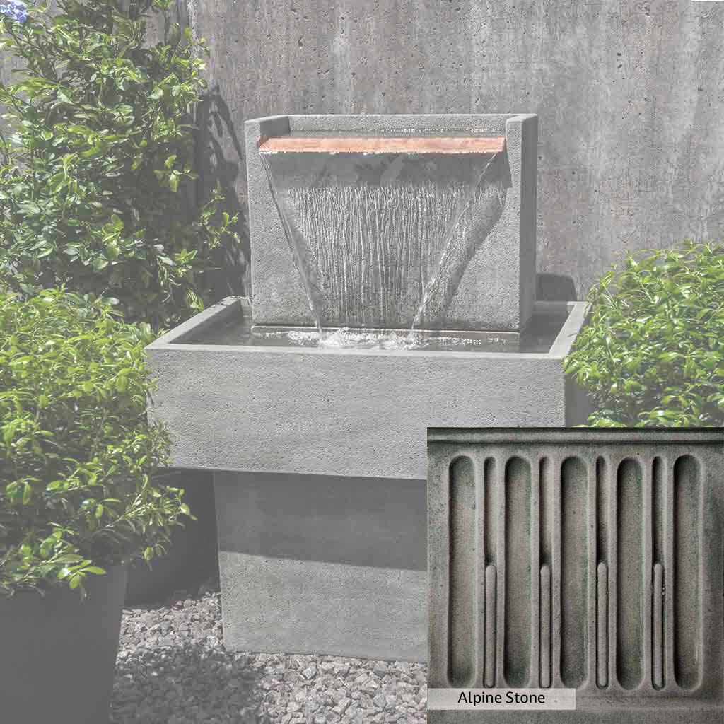 Campania International Falling Water Fountain - Outdoor Garden Waterfall Feature for Patio, Yard, and Landscape Decor | Relaxing Water Sounds for Backyard Oasis