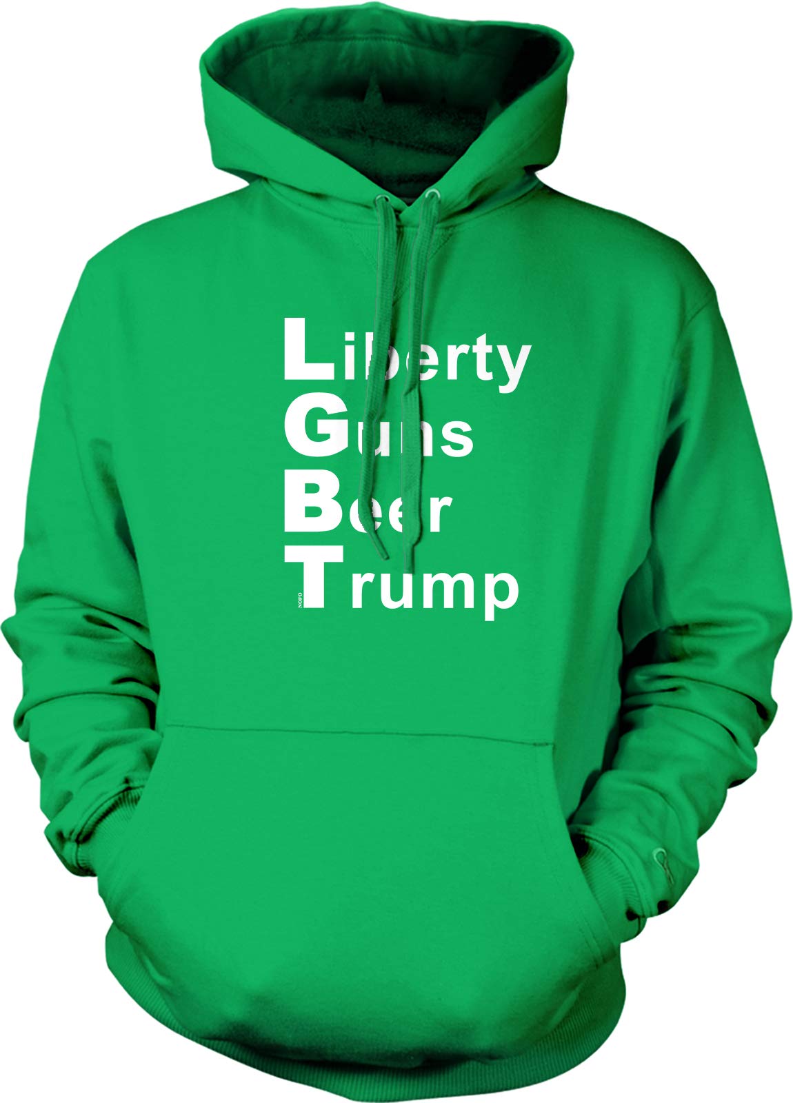LGBT Pride, Liberty, Guns, Beers & Trump Hooded Sweatshirt - Unisex Pullover for Political Statement, Rally & Casual Wear