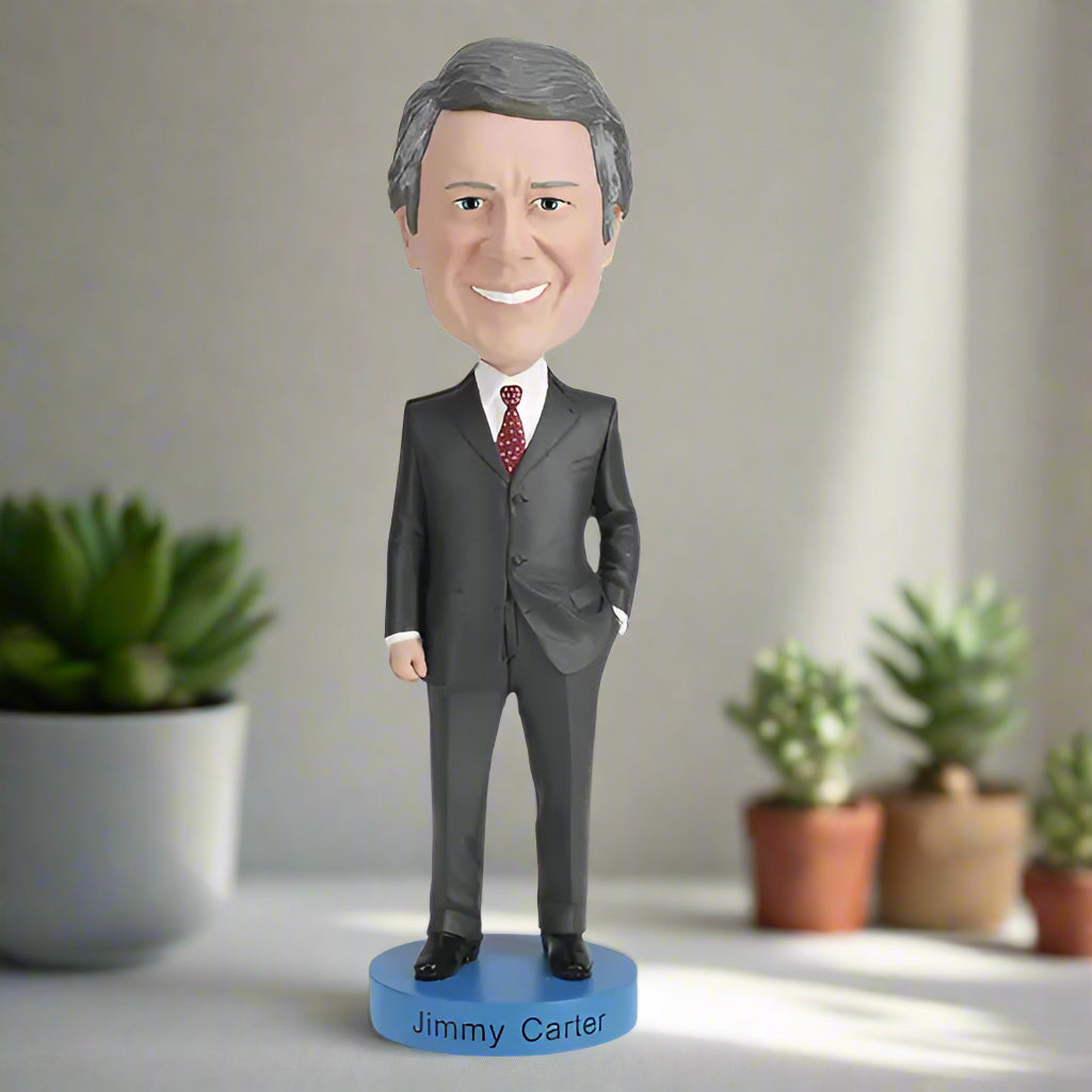 President Jimmy Carter Bobblehead - Collectible Political Memorabilia - Perfect for Office Decor, Gift for History Buffs & Political Enthusiasts
