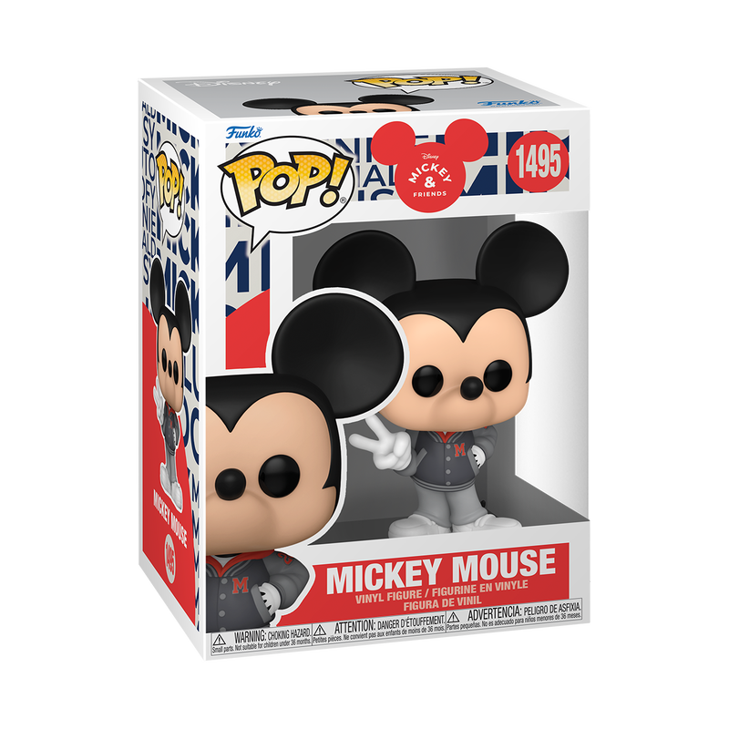 Mickey Mouse Funko Pop Vinyl Figure #1495 with Protector Case - Disney Collectible for Display, Gifts, and Home Decor