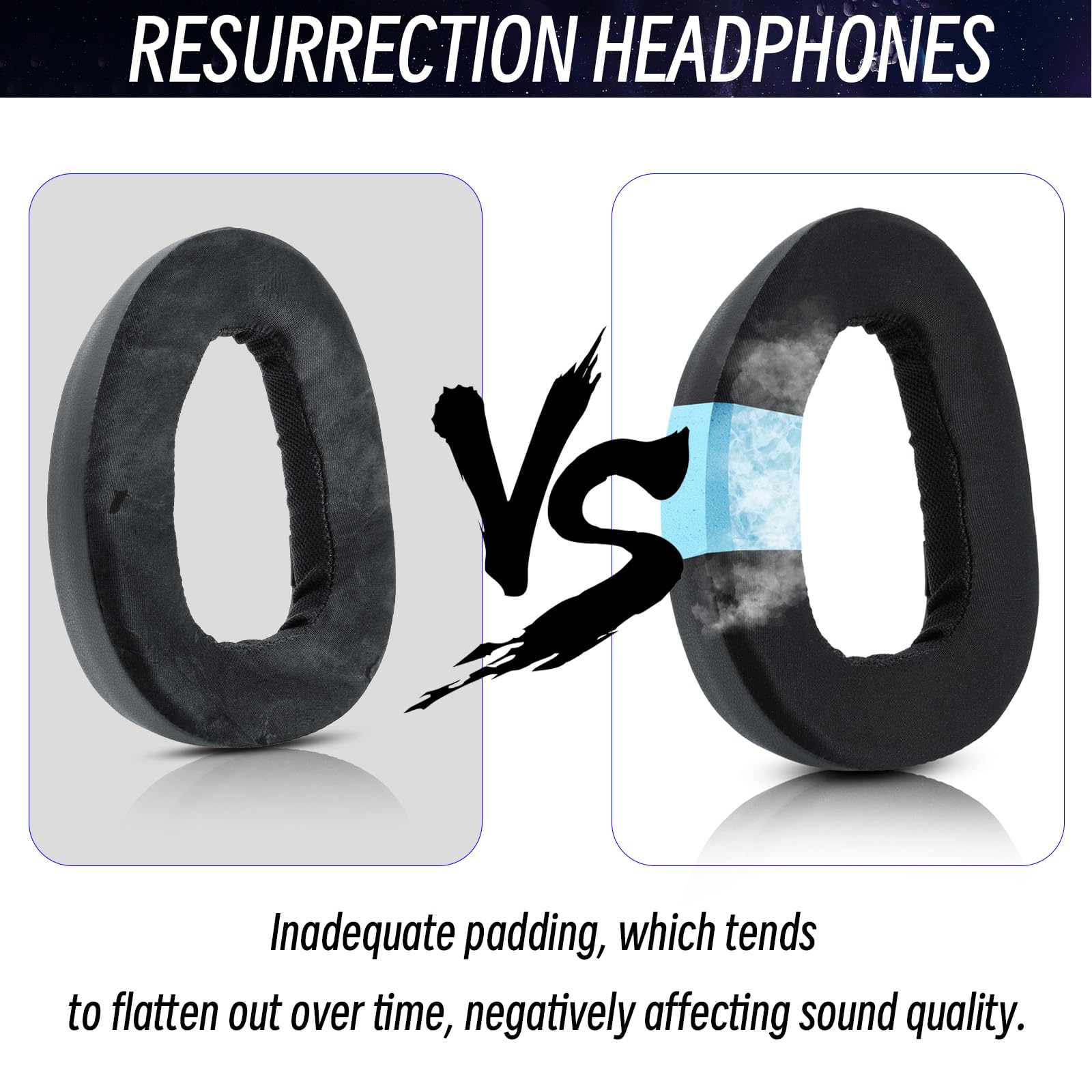 Sennheiser GSP 670/GSP 600/GSP 500/GSA 601 Replacement Ear Pads with Cooling Gel - Compatible with GSP 550 Gaming Headset - Premium Comfort for Long Gaming Sessions, Streaming & Esports