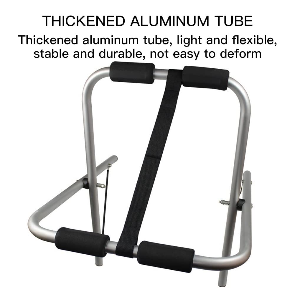 **Aluminum Alloy Kayak & Canoe Rack Stand - Heavy Duty, Foldable, Portable for Outdoor Storage & Transport - Perfect for Garage, Dock, or Beach**